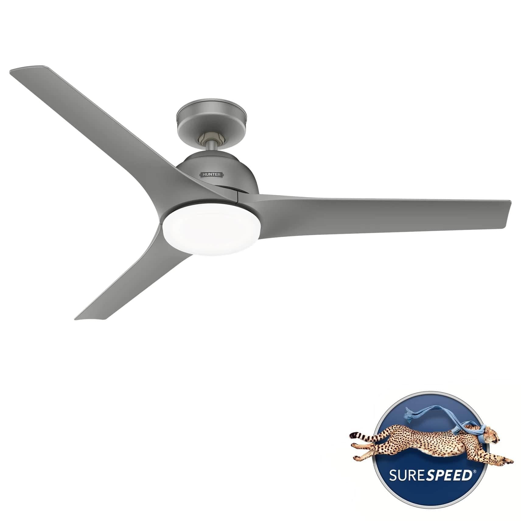 Hunter Fan Gallegos Outdoor Rated 52 Inch Ceiling Fan with Light Kit Gallegos - 51586 - Modern Contemporary