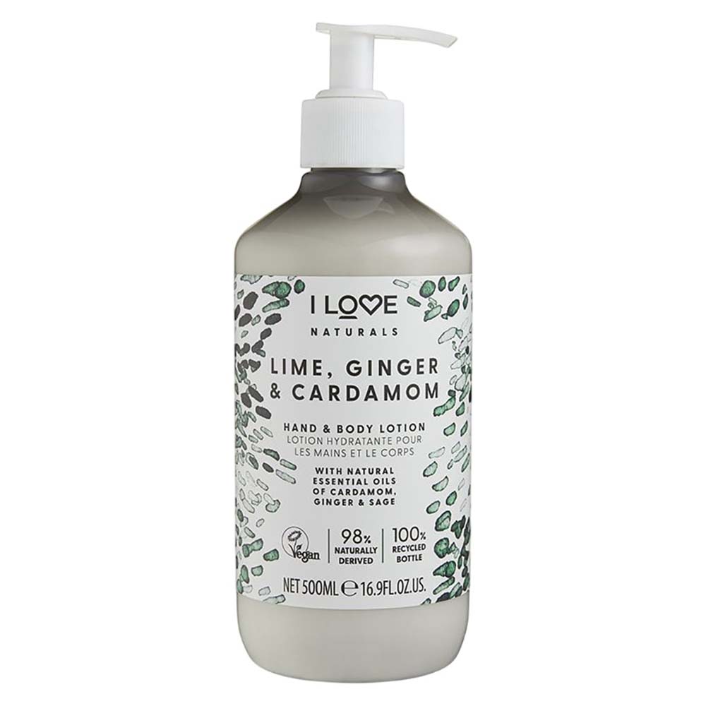 Naturals Hand & Body Lotion - Lime, Ginger & Cardamon