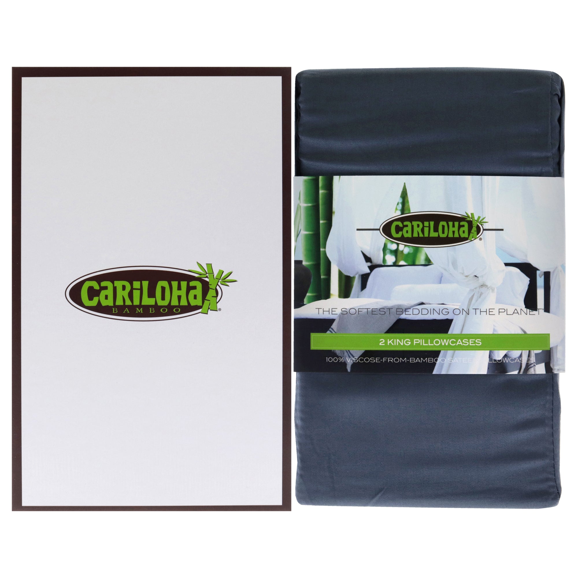 Resort Bamboo Pillowcase Set King - Blue Lagoon