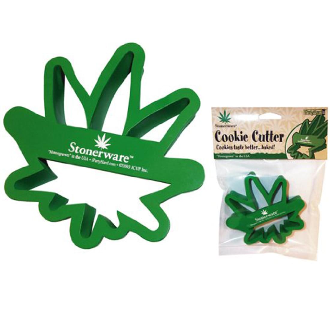 Stonerware Pot Leaf Shaped Cookie Cutter