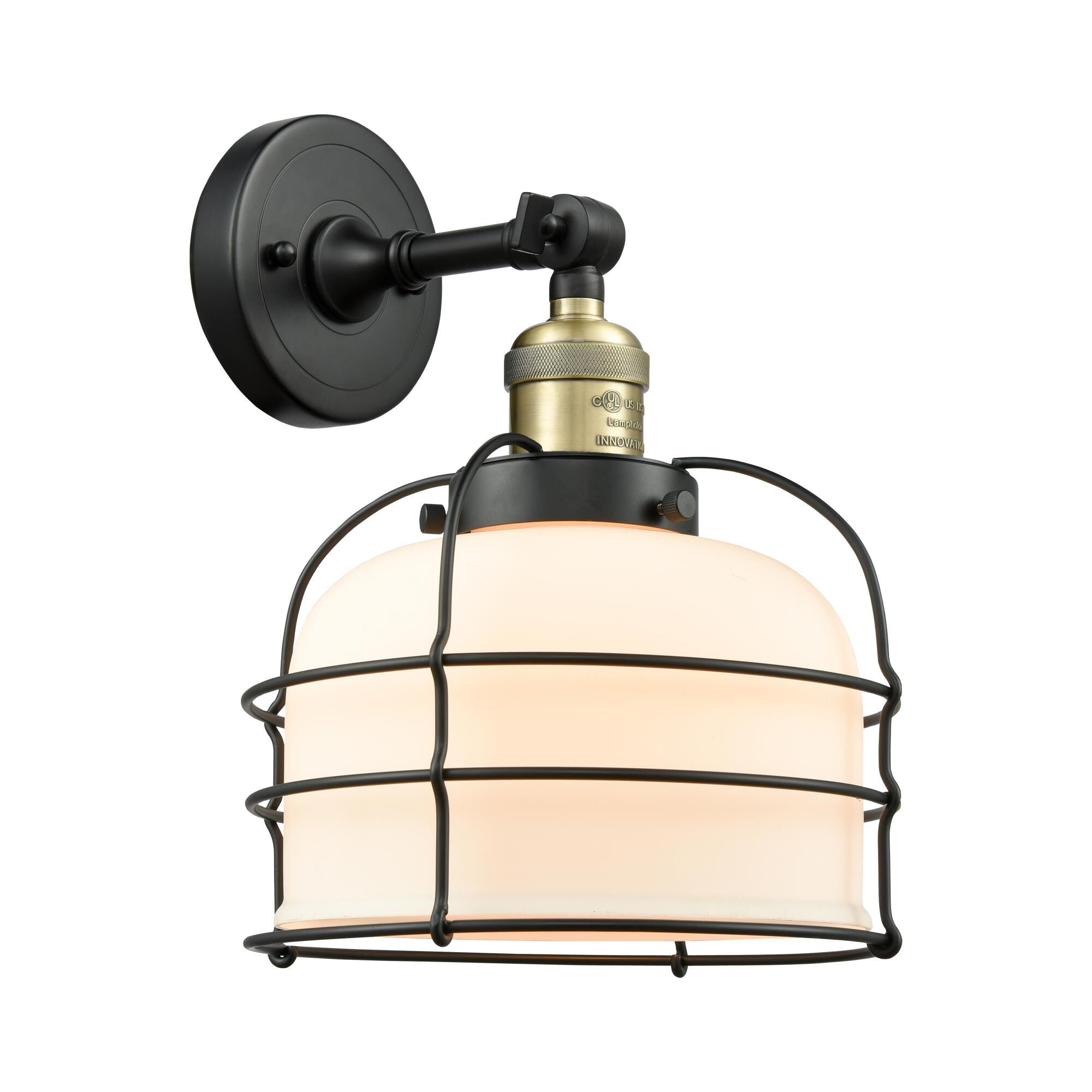 Innovations Lighting Bruno Marashlian Large Bell Cage 12 Inch Wall Sconce Large Bell Cage - 203-BAB-G71-CE - Restoration-Vintage