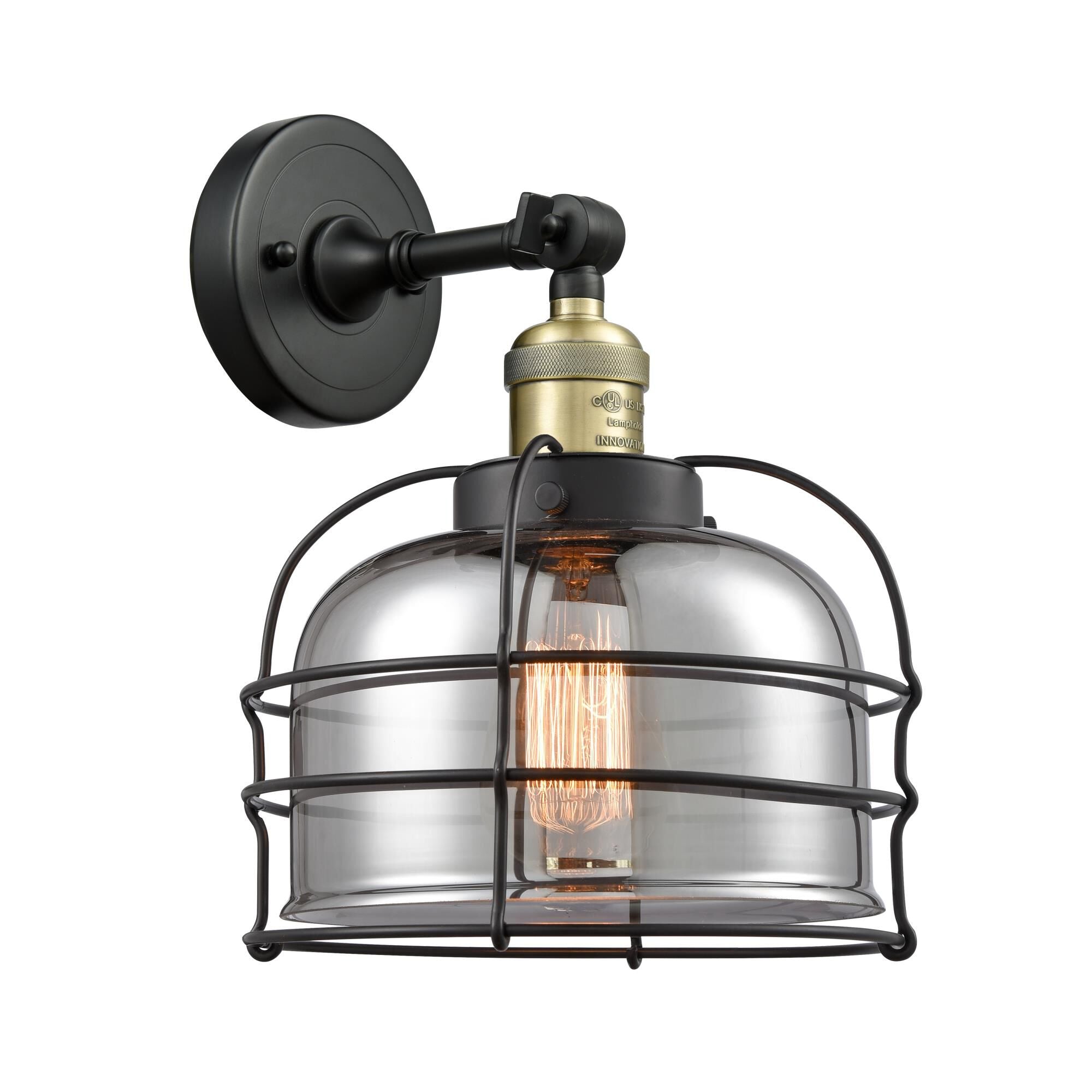 Innovations Lighting Bruno Marashlian Large Bell Cage 12 Inch Wall Sconce Large Bell Cage - 203-BAB-G73-CE - Restoration-Vintage