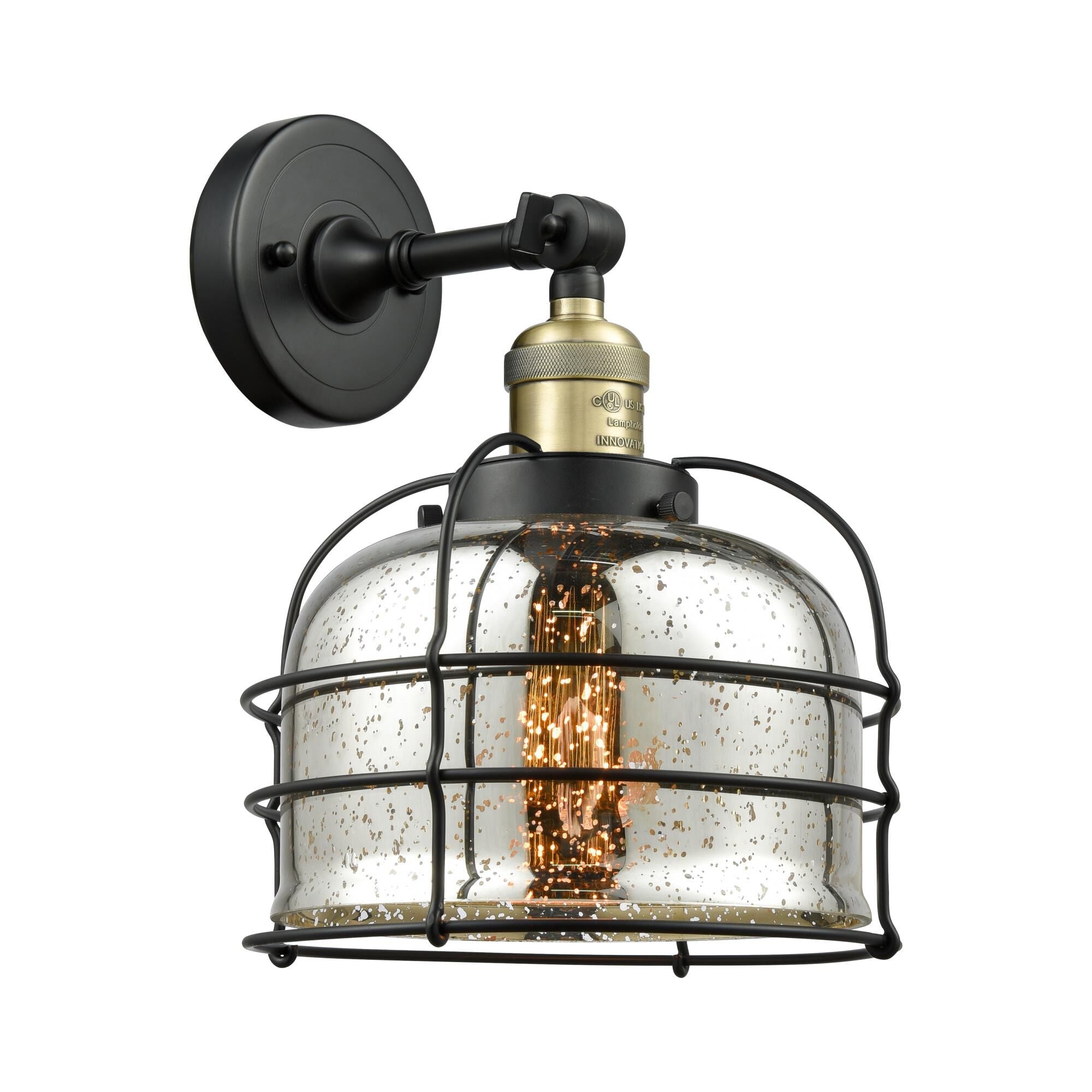 Innovations Lighting Bruno Marashlian Large Bell Cage 12 Inch Wall Sconce Large Bell Cage - 203-BAB-G78-CE - Restoration-Vintage