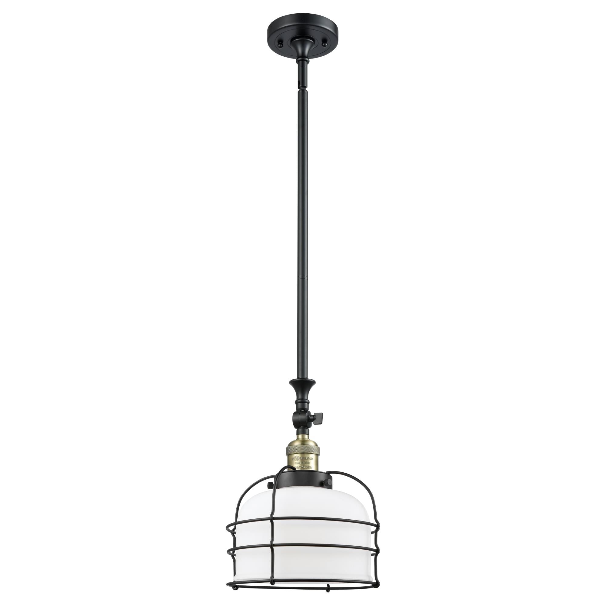 Innovations Lighting Bruno Marashlian Large Bell Cage 9 Inch Mini Pendant Large Bell Cage - 206-BAB-G71-CE - Restoration-Vintage