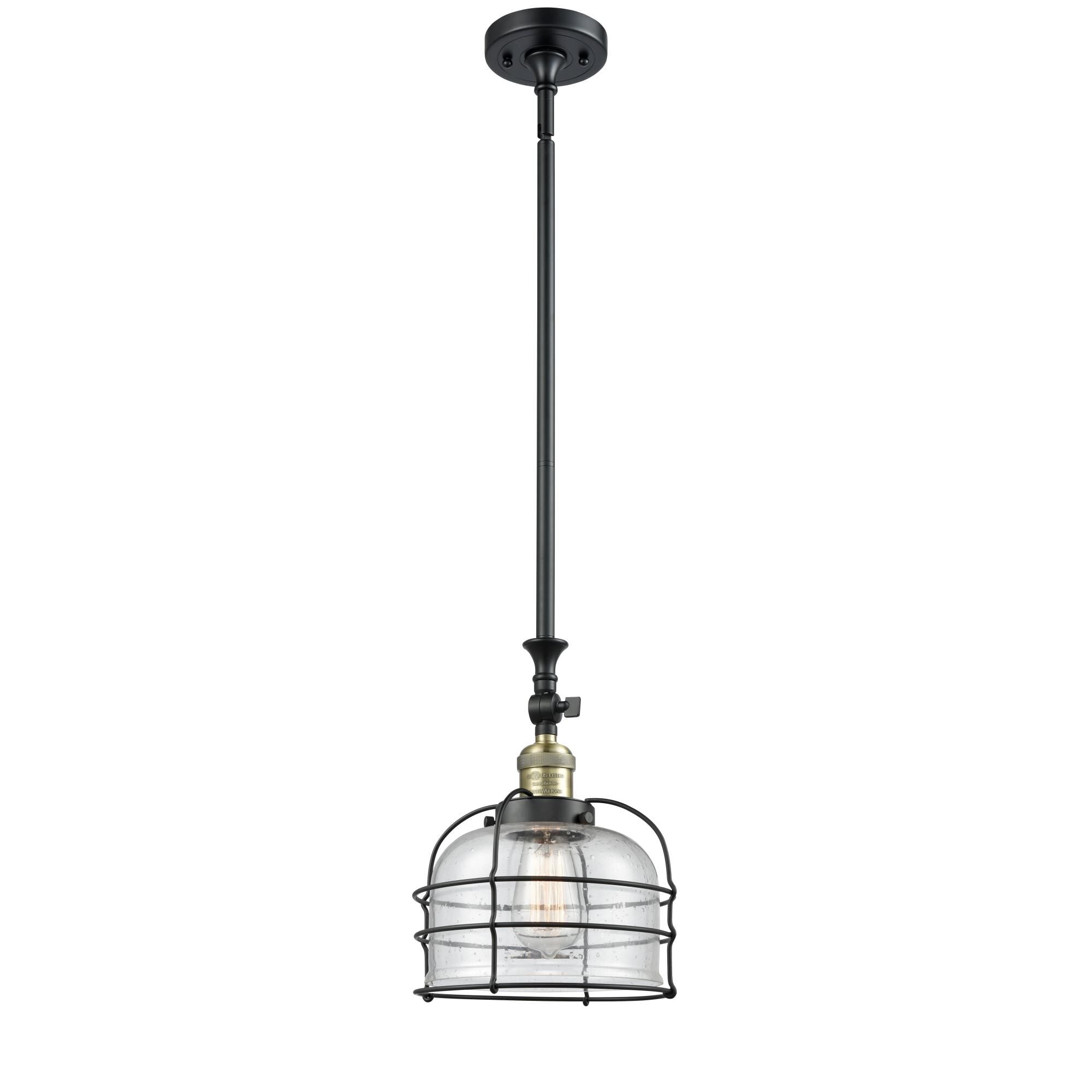 Innovations Lighting Bruno Marashlian Large Bell Cage 9 Inch Mini Pendant Large Bell Cage - 206-BAB-G74-CE - Restoration-Vintage