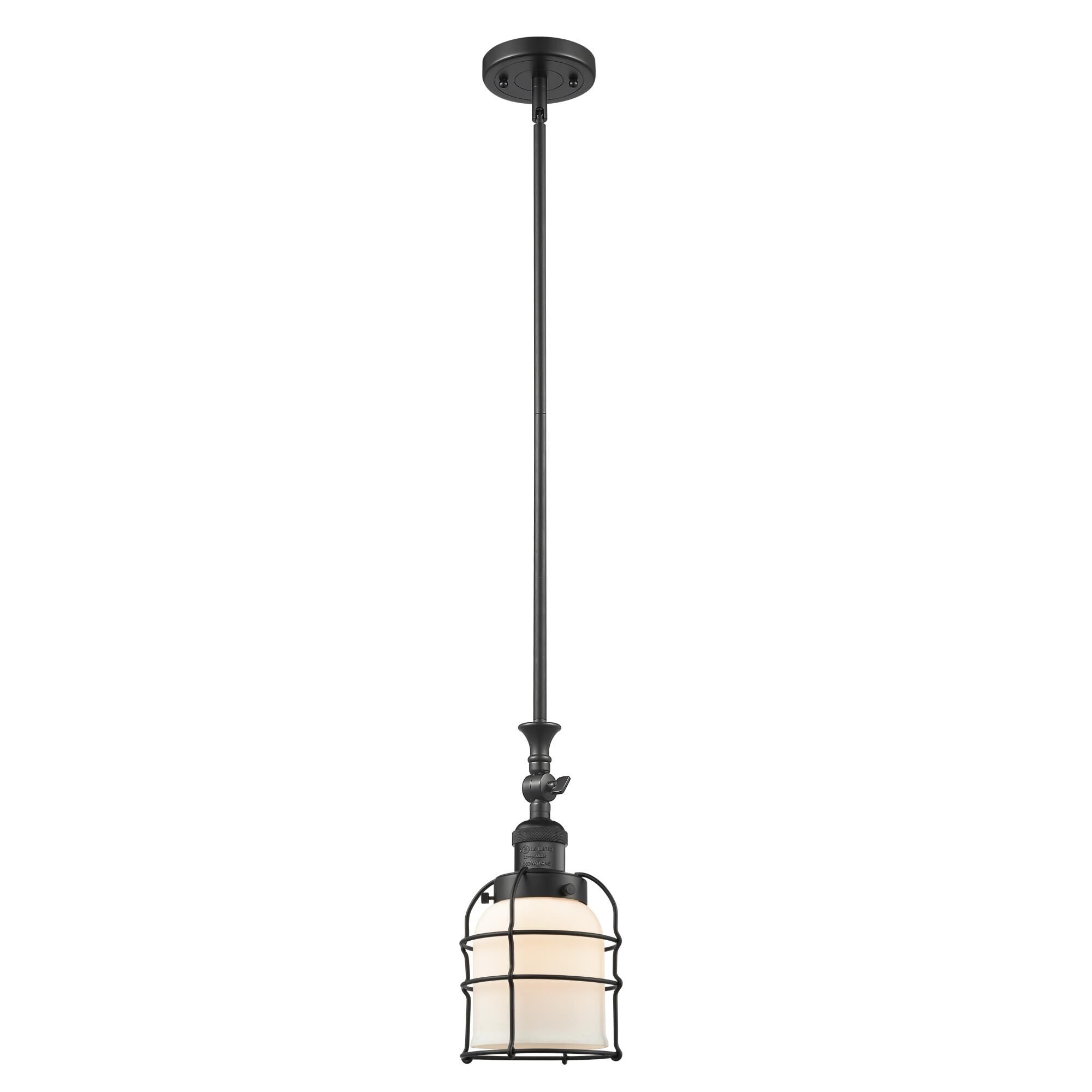 Innovations Lighting Bruno Marashlian Small Bell Cage 6 Inch Mini Pendant Small Bell Cage - 206-BK-G51-CE - Restoration-Vintage