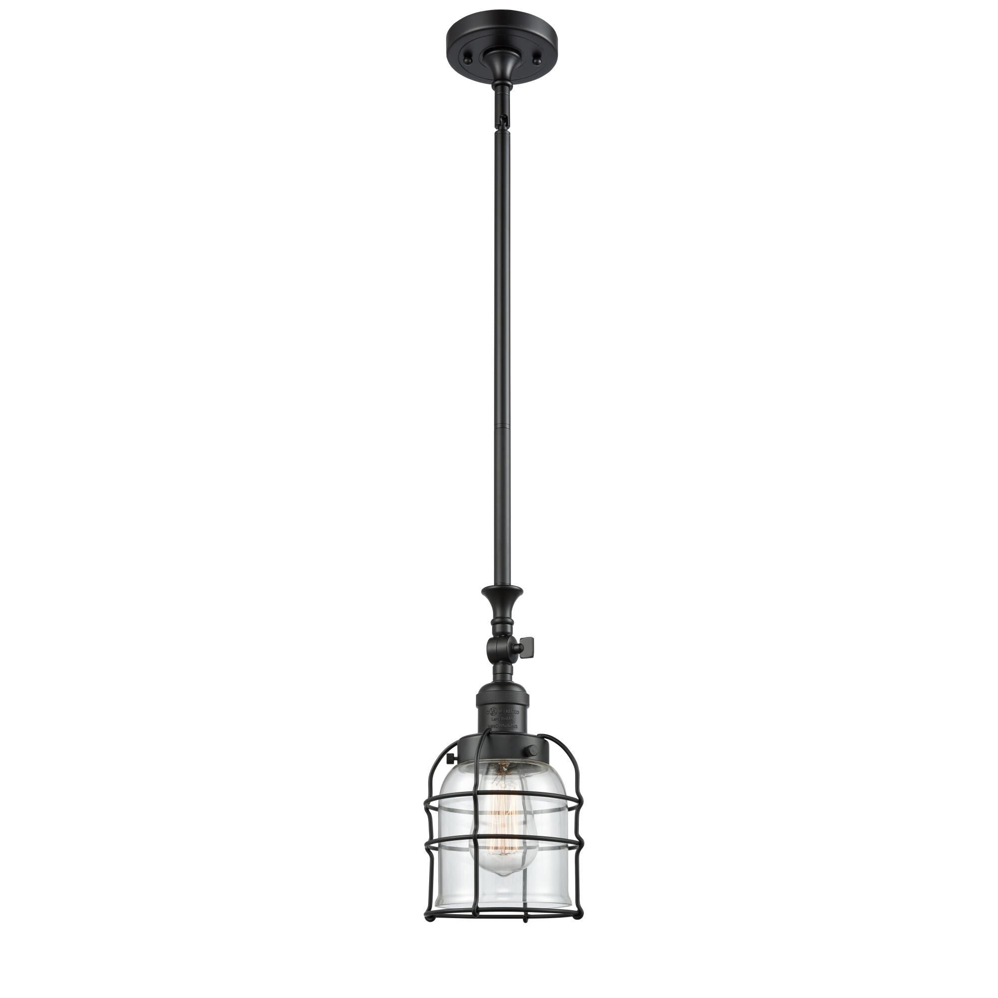 Innovations Lighting Bruno Marashlian Small Bell Cage 6 Inch Mini Pendant Small Bell Cage - 206-BK-G52-CE - Restoration-Vintage