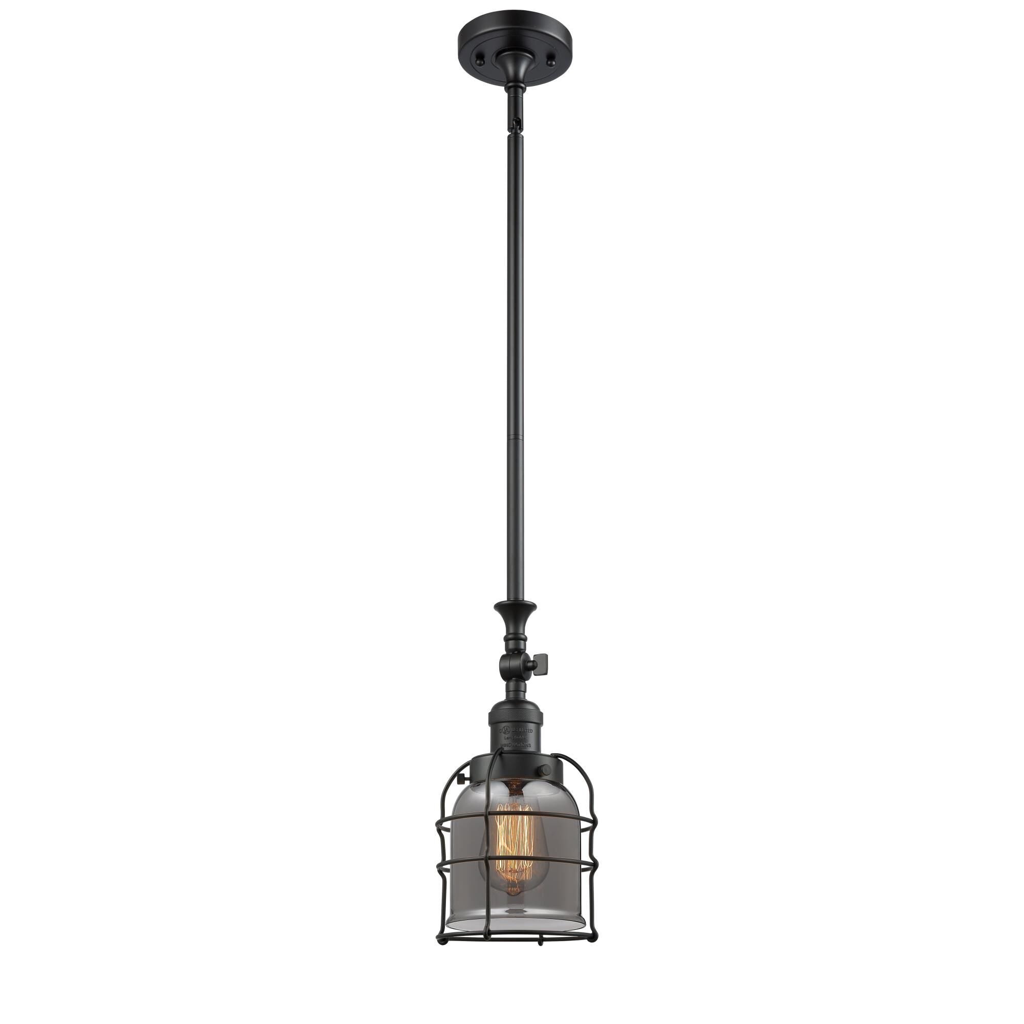 Innovations Lighting Bruno Marashlian Small Bell Cage 6 Inch Mini Pendant Small Bell Cage - 206-BK-G53-CE - Restoration-Vintage