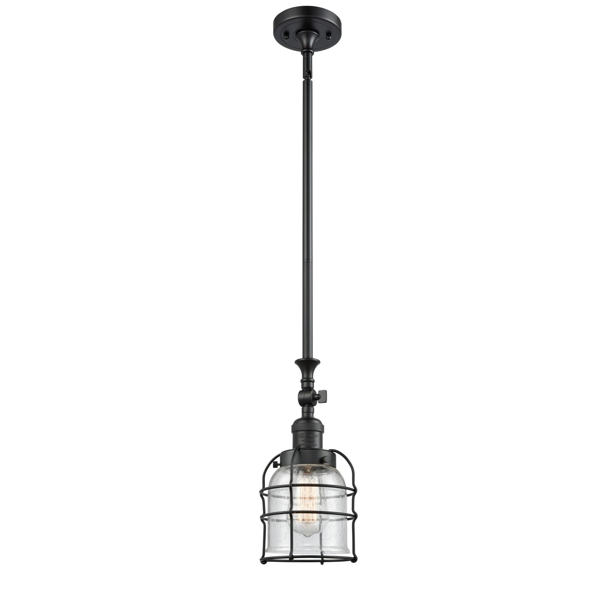 Innovations Lighting Bruno Marashlian Small Bell Cage 6 Inch Mini Pendant Small Bell Cage - 206-BK-G54-CE - Restoration-Vintage
