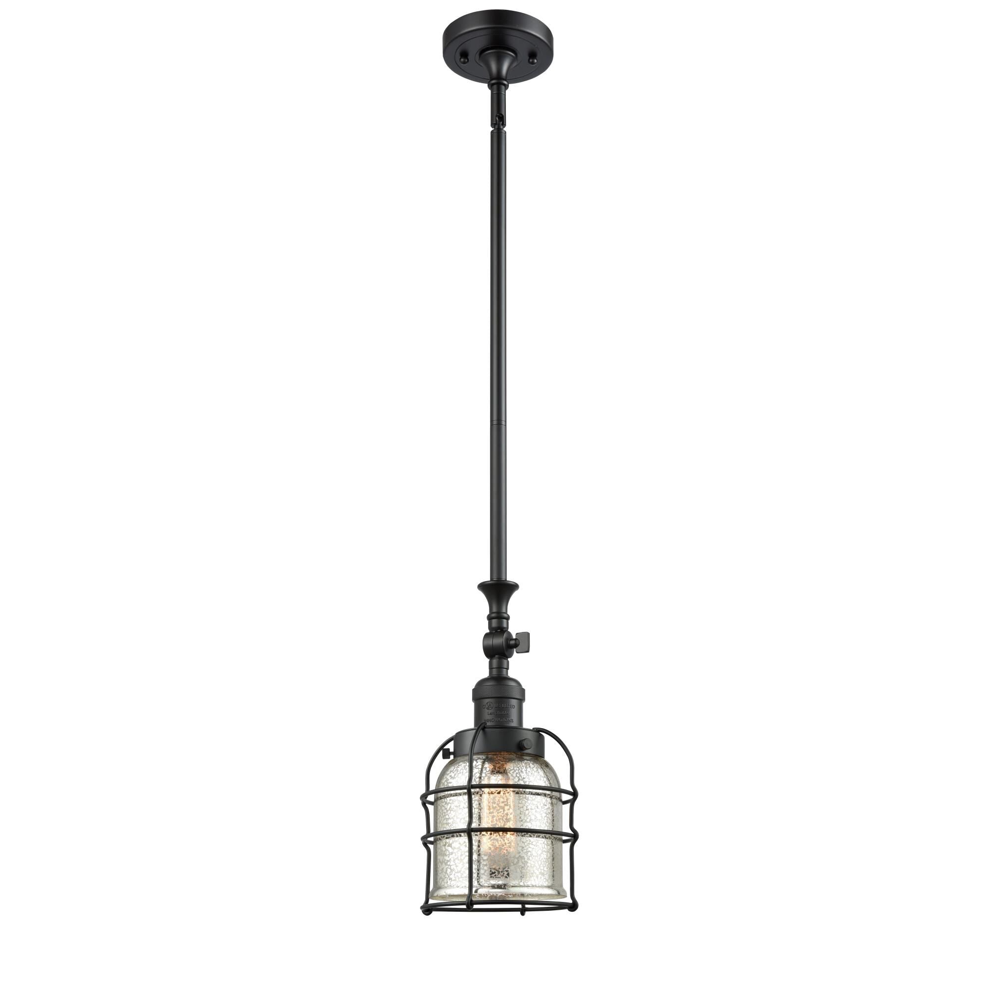 Innovations Lighting Bruno Marashlian Small Bell Cage 6 Inch Mini Pendant Small Bell Cage - 206-BK-G58-CE - Restoration-Vintage