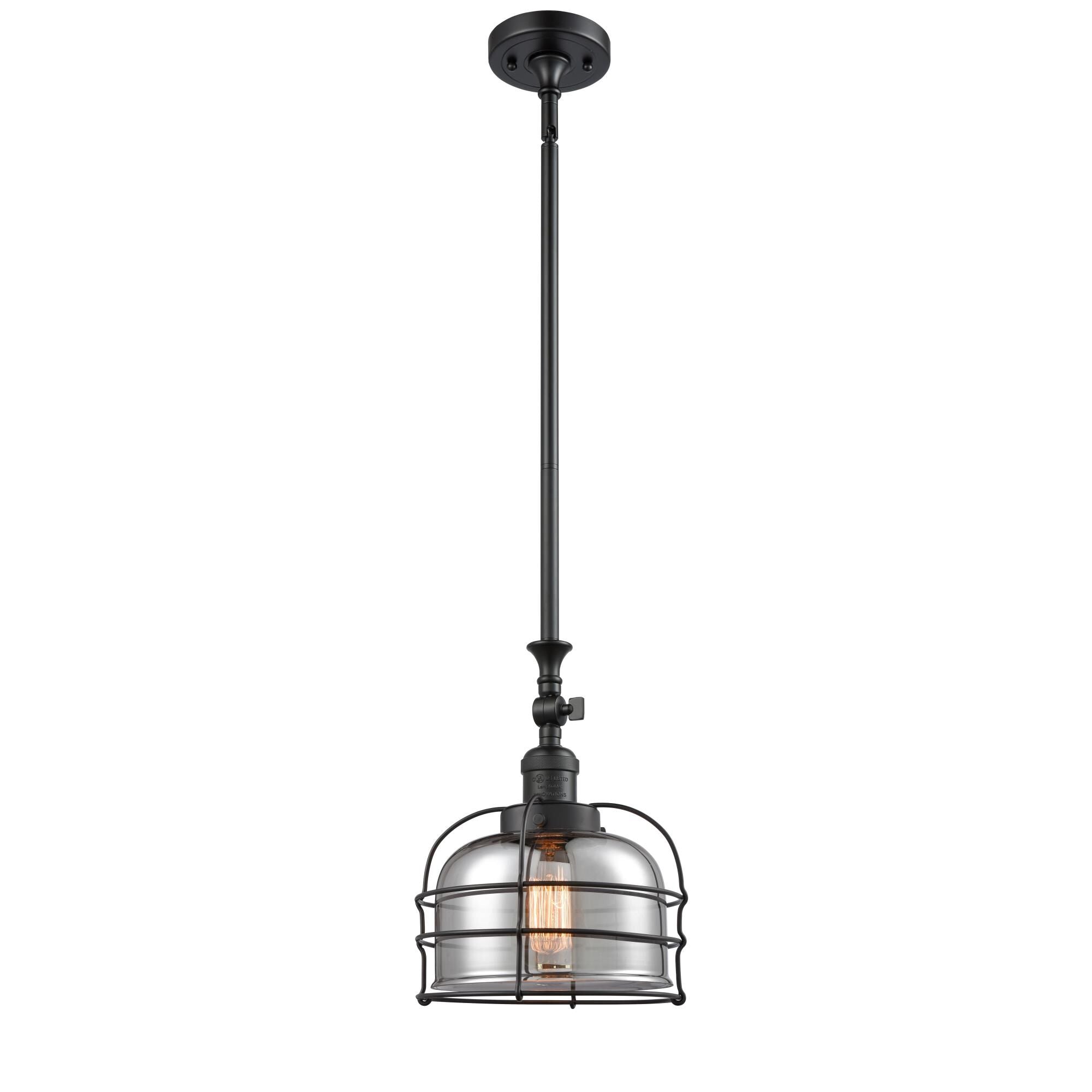 Innovations Lighting Bruno Marashlian Large Bell Cage 9 Inch Mini Pendant Large Bell Cage - 206-BK-G73-CE - Restoration-Vintage