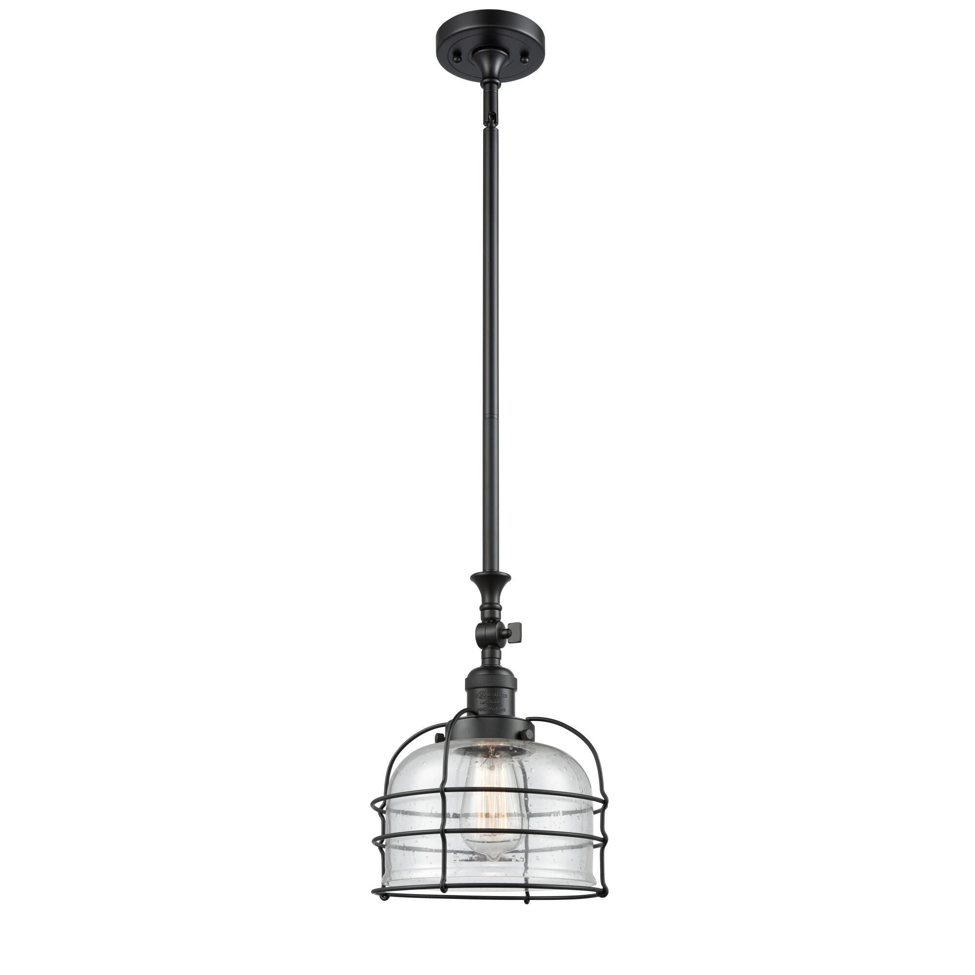 Innovations Lighting Bruno Marashlian Large Bell Cage 9 Inch Mini Pendant Large Bell Cage - 206-BK-G74-CE - Restoration-Vintage