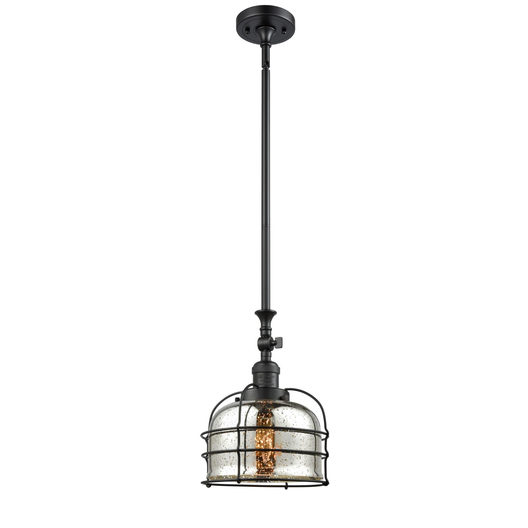 Innovations Lighting Bruno Marashlian Large Bell Cage 9 Inch Mini Pendant Large Bell Cage - 206-BK-G78-CE - Restoration-Vintage