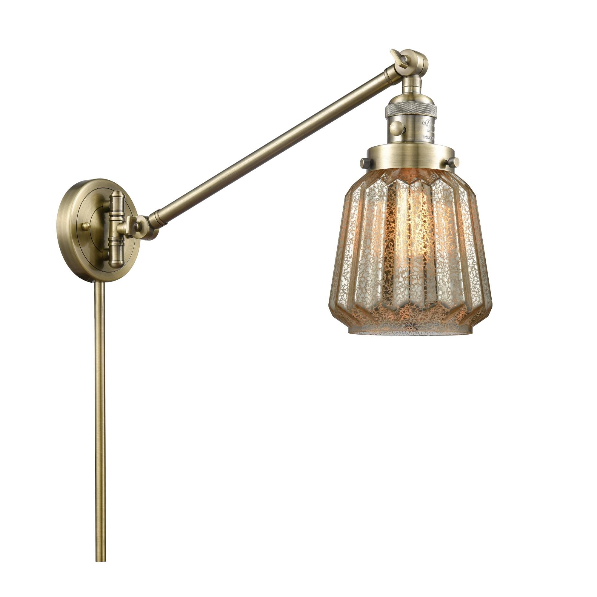 Innovations Lighting Bruno Marashlian Chatham Wall Swing Lamp Chatham - 237-AB-G146 - Restoration-Vintage