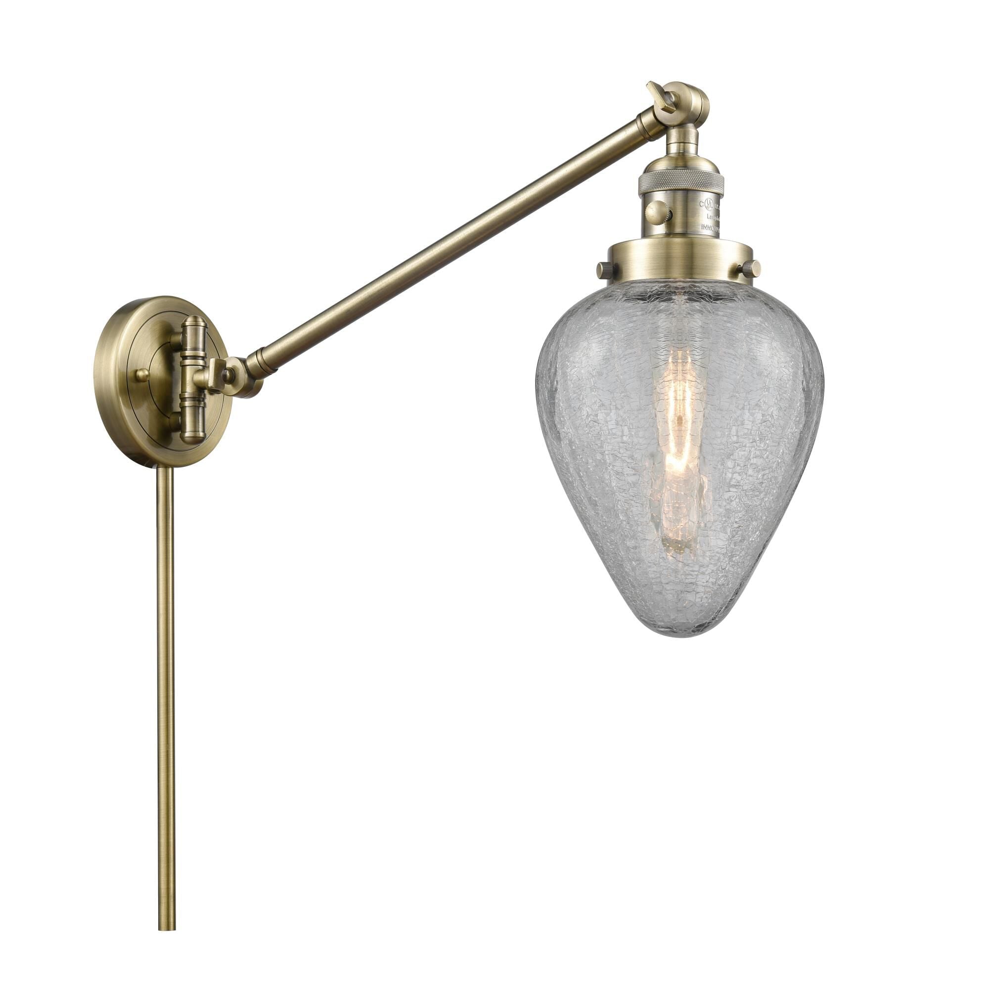 Innovations Lighting Bruno Marashlian Geneseo Wall Swing Lamp Geneseo - 237-AB-G165 - Restoration-Vintage
