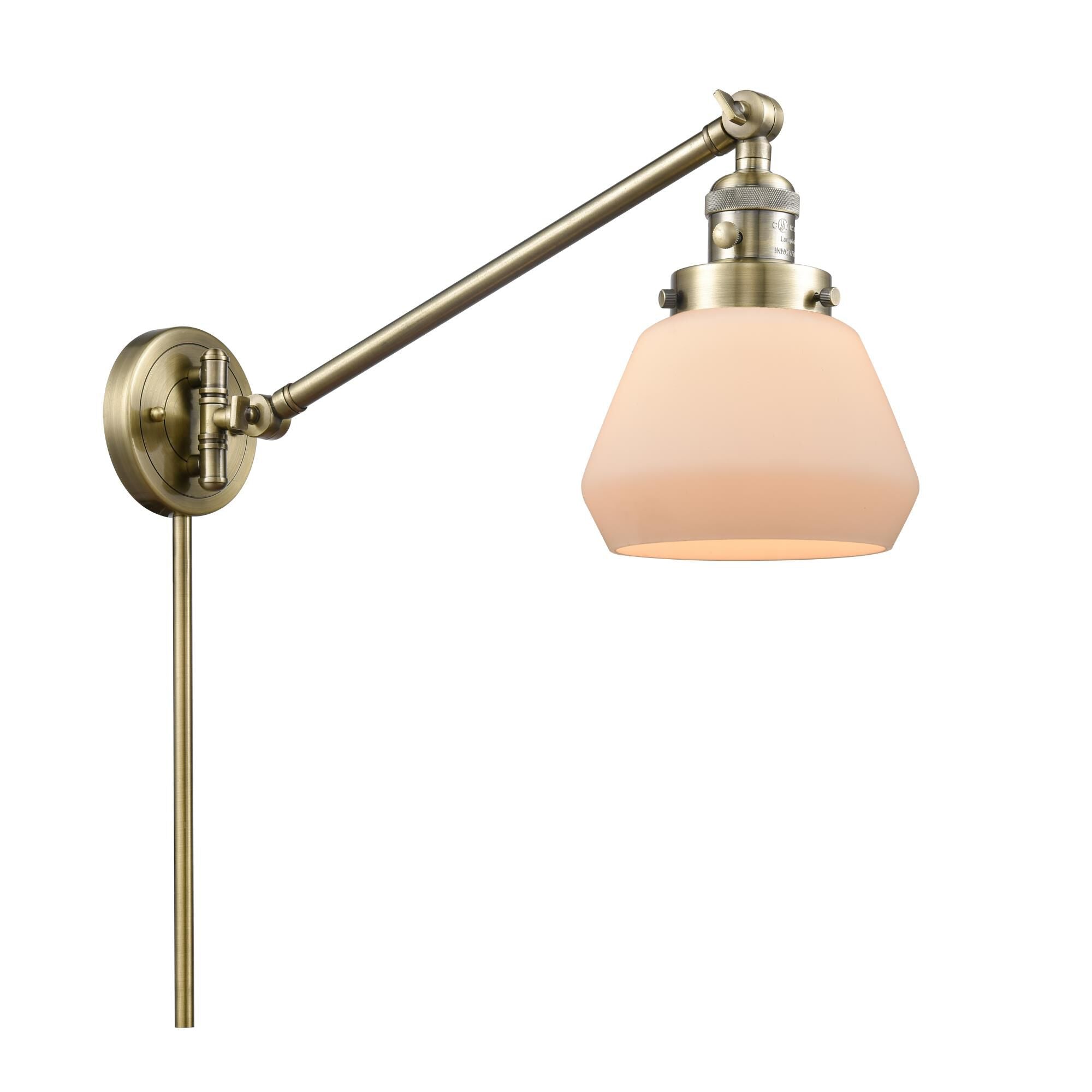 Innovations Lighting Bruno Marashlian Fulton Wall Swing Lamp Fulton - 237-AB-G171 - Restoration-Vintage