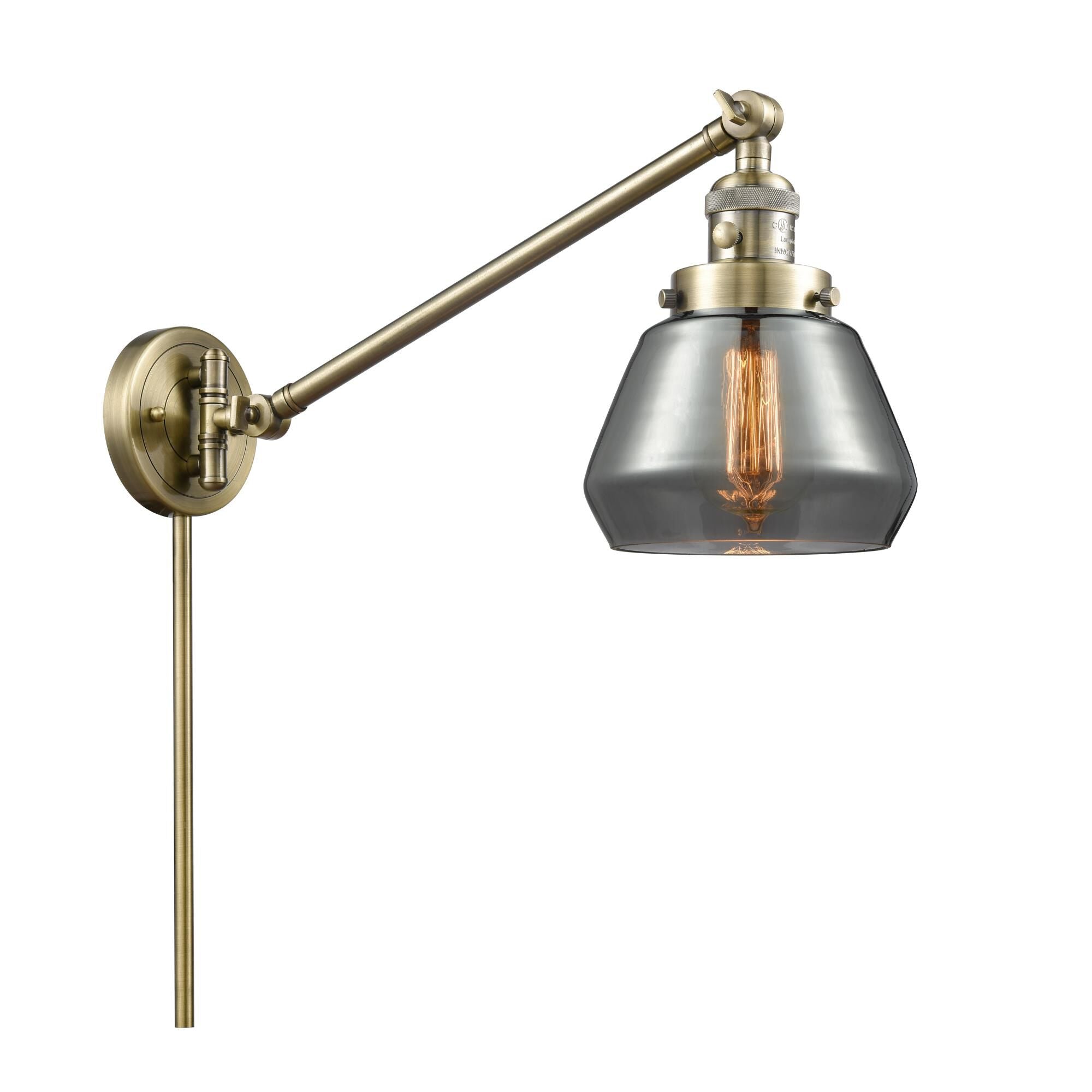 Innovations Lighting Bruno Marashlian Fulton Wall Swing Lamp Fulton - 237-AB-G173 - Restoration-Vintage