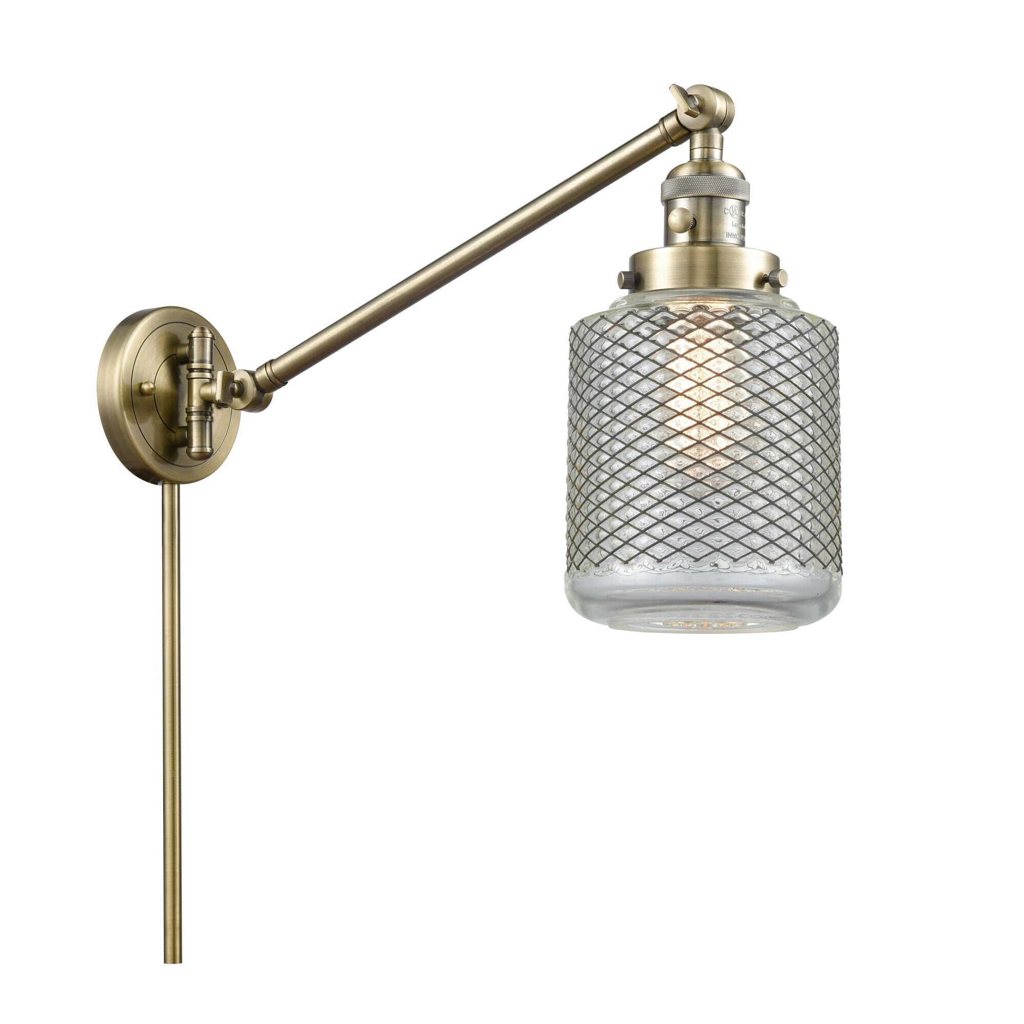Innovations Lighting Bruno Marashlian Stanton Wall Swing Lamp Stanton - 237-AB-G262 - Restoration-Vintage