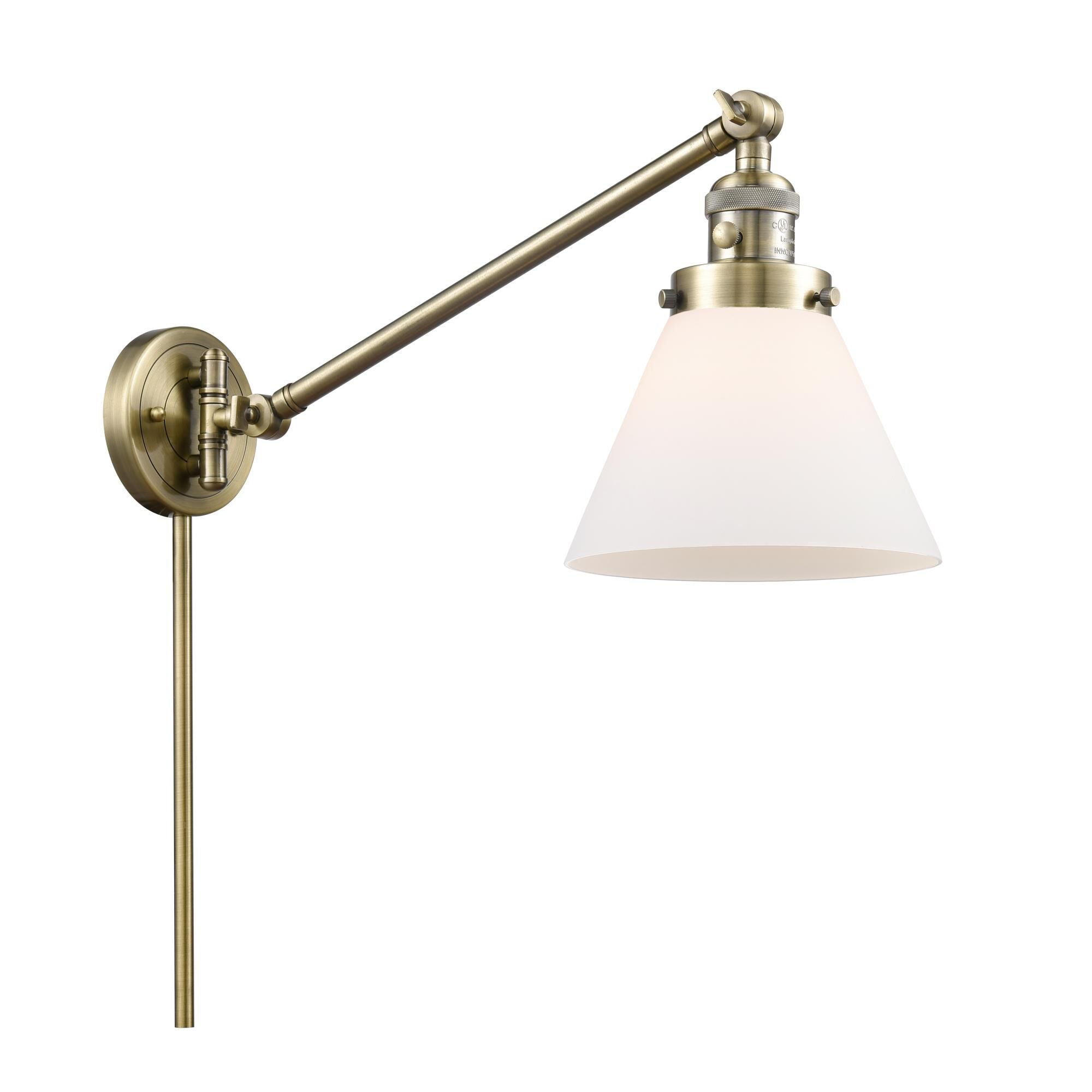 Innovations Lighting Bruno Marashlian Large Cone Wall Swing Lamp Large Cone - 237-AB-G41 - Restoration-Vintage