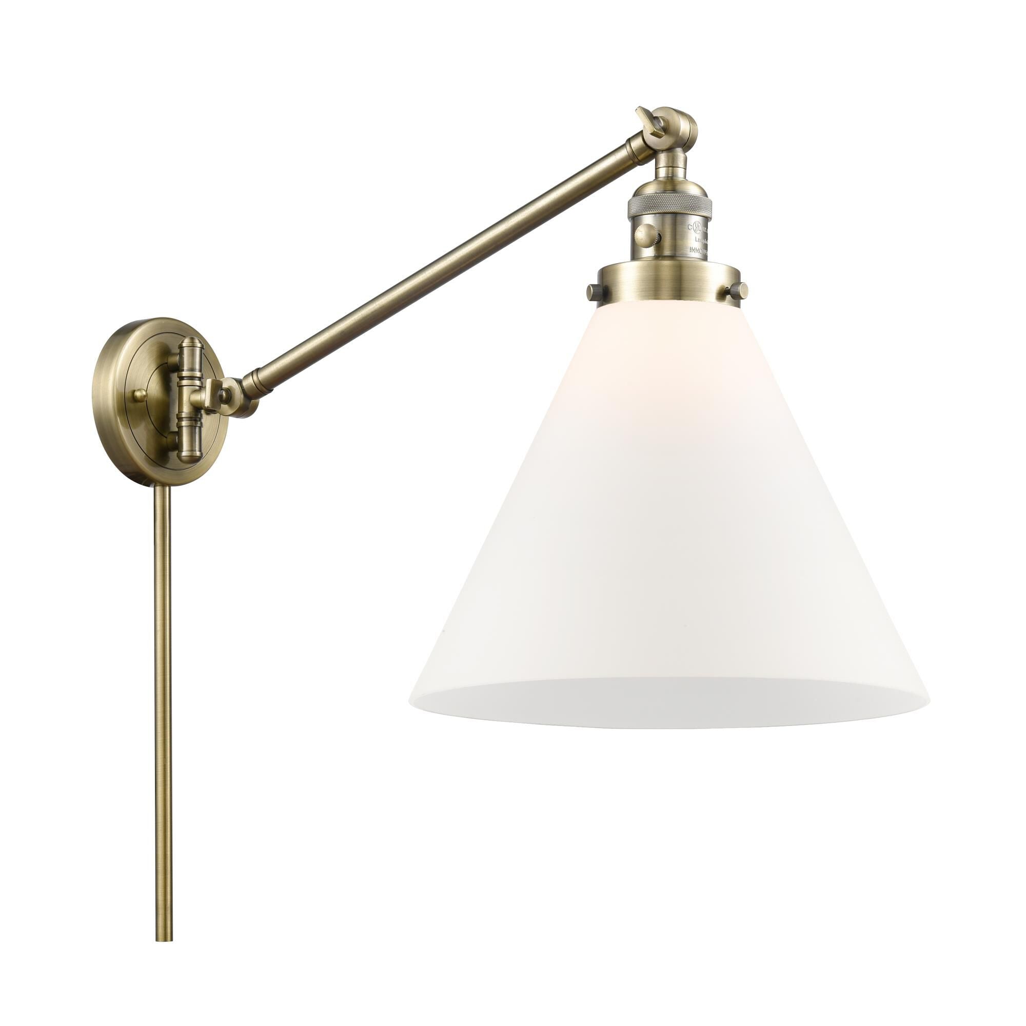 Innovations Lighting Bruno Marashlian Cone Wall Swing Lamp Cone - 237-AB-G41-L - Transitional