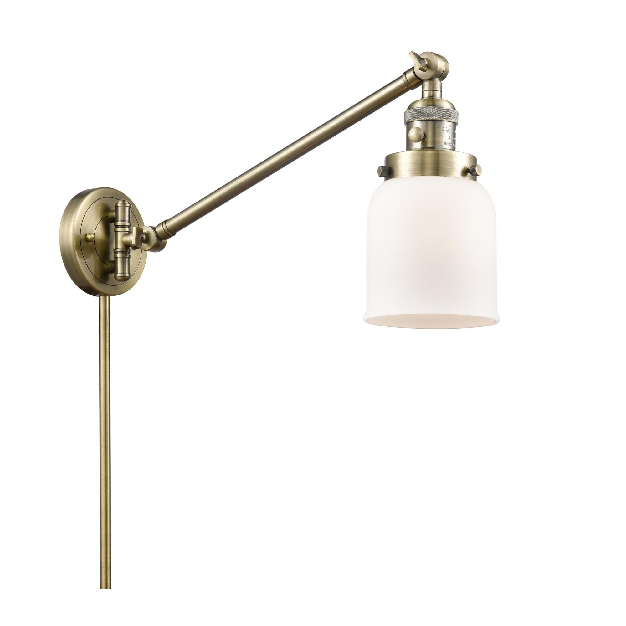 Innovations Lighting Bruno Marashlian Small Bell Wall Swing Lamp Small Bell - 237-AB-G51 - Restoration-Vintage