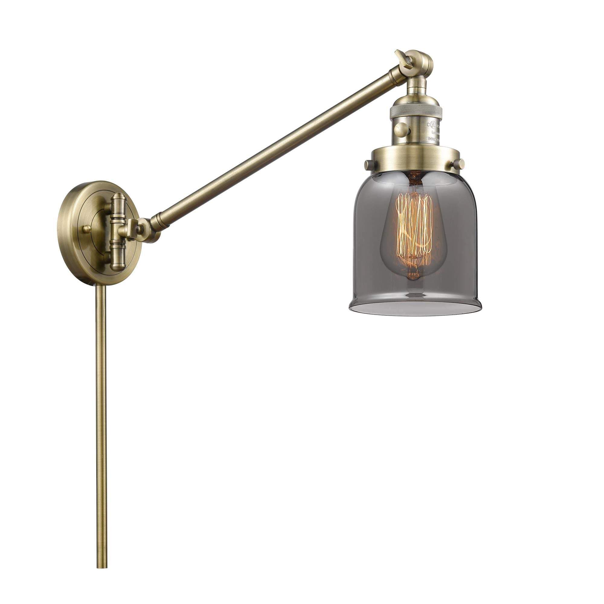 Innovations Lighting Bruno Marashlian Small Bell Wall Swing Lamp Small Bell - 237-AB-G53 - Restoration-Vintage