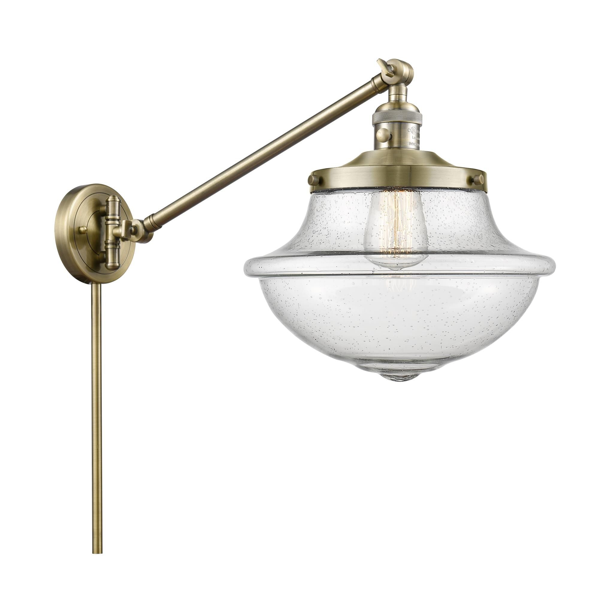 Innovations Lighting Bruno Marashlian Oxford Wall Swing Lamp Oxford - 237-AB-G544 - Traditional