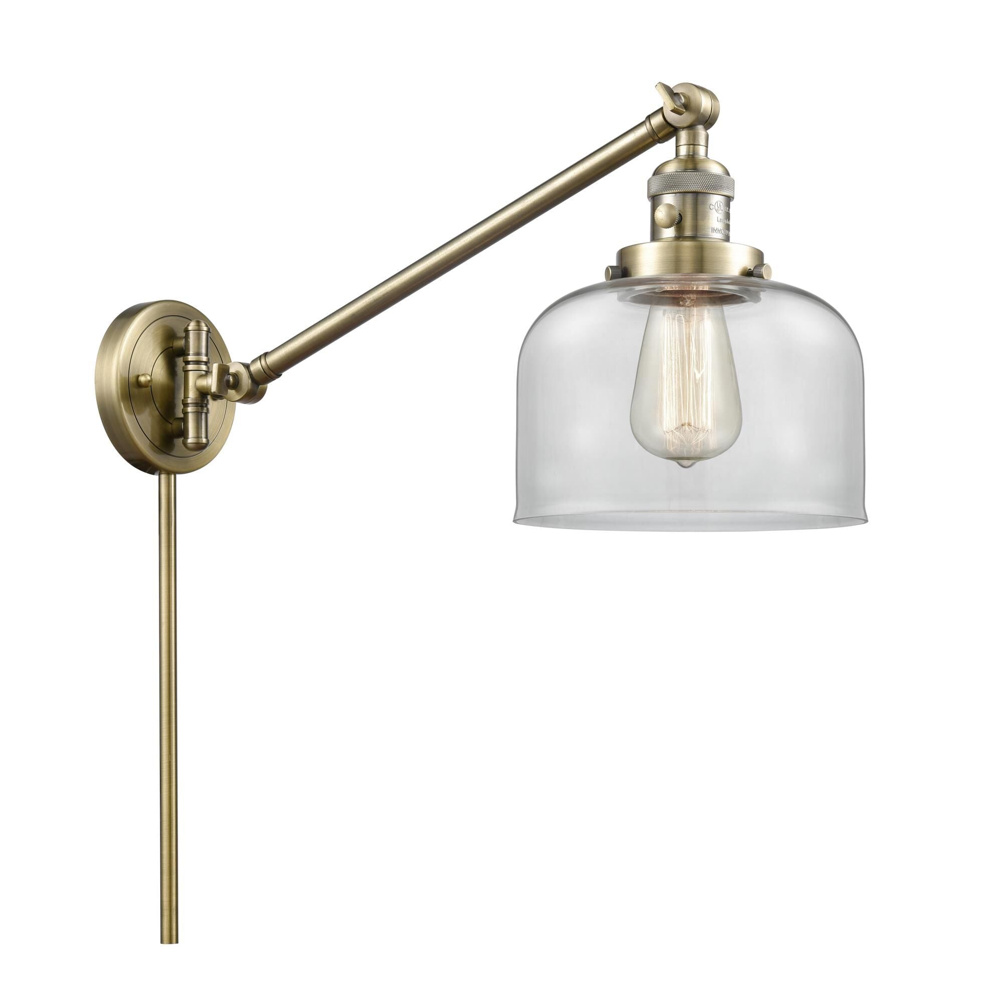 Innovations Lighting Bruno Marashlian Large Bell Wall Swing Lamp Large Bell - 237-AB-G72 - Restoration-Vintage