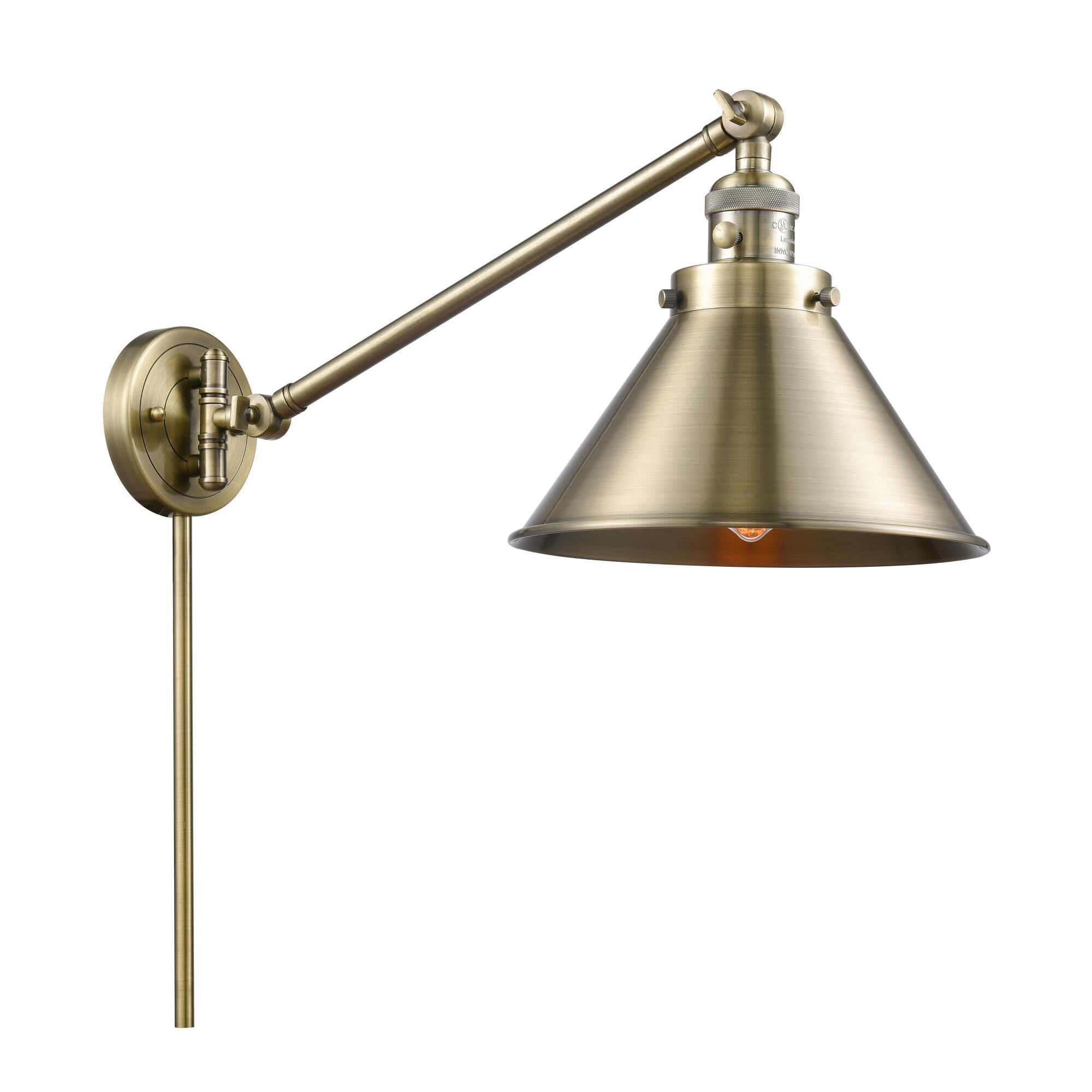 Innovations Lighting Bruno Marashlian Briarcliff Wall Swing Lamp Briarcliff - 237-AB-M10-AB - Restoration-Vintage