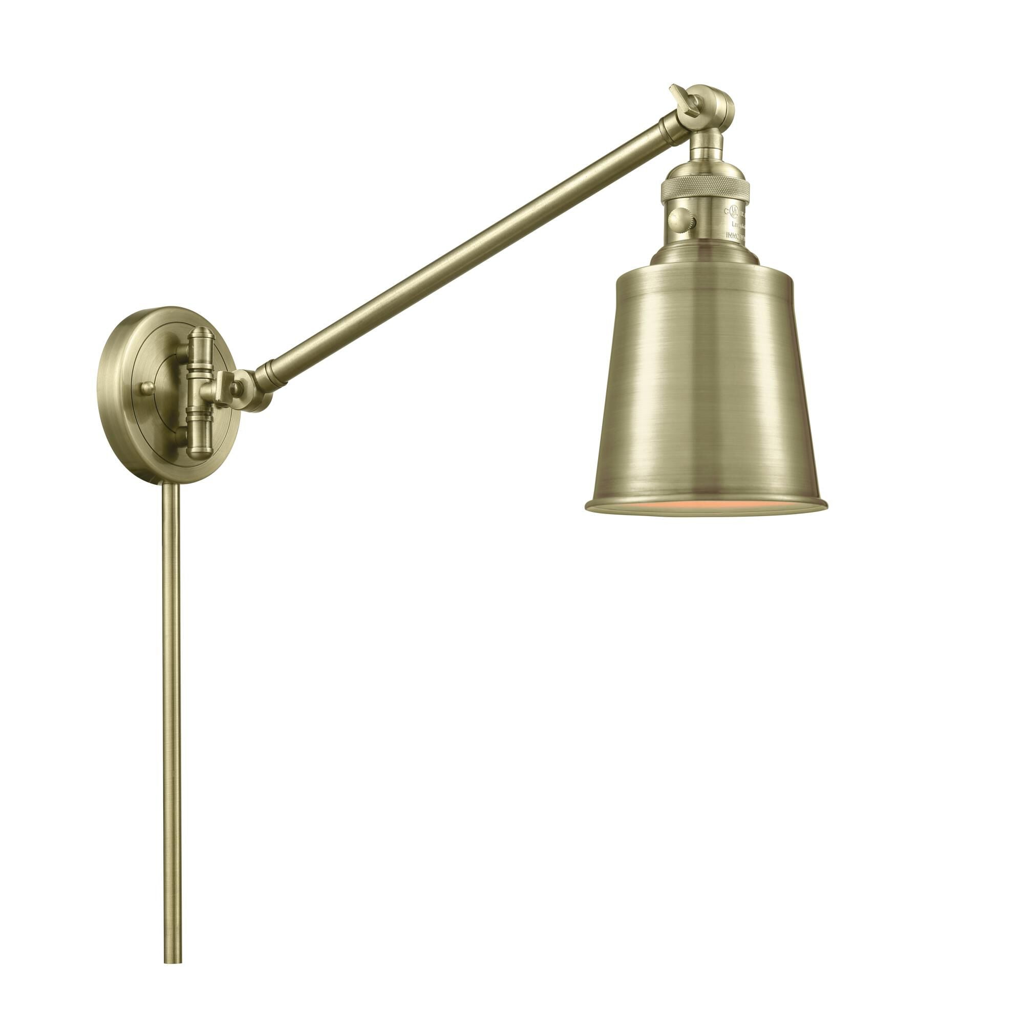Innovations Lighting Bruno Marashlian Addison Wall Swing Lamp Addison - 237-AB-M9-AB - Restoration-Vintage