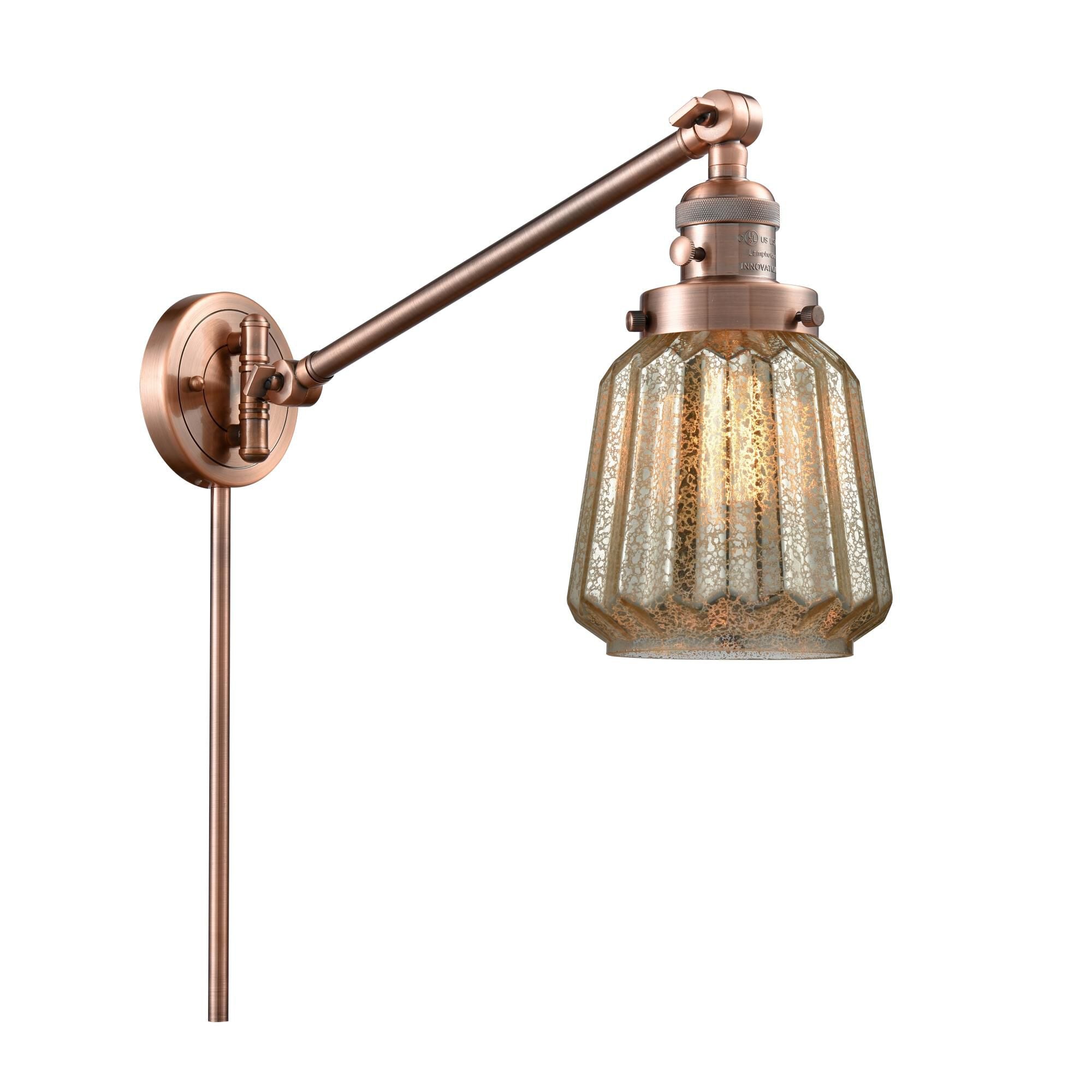 Innovations Lighting Bruno Marashlian Chatham Wall Swing Lamp Chatham - 237-AC-G146 - Restoration-Vintage
