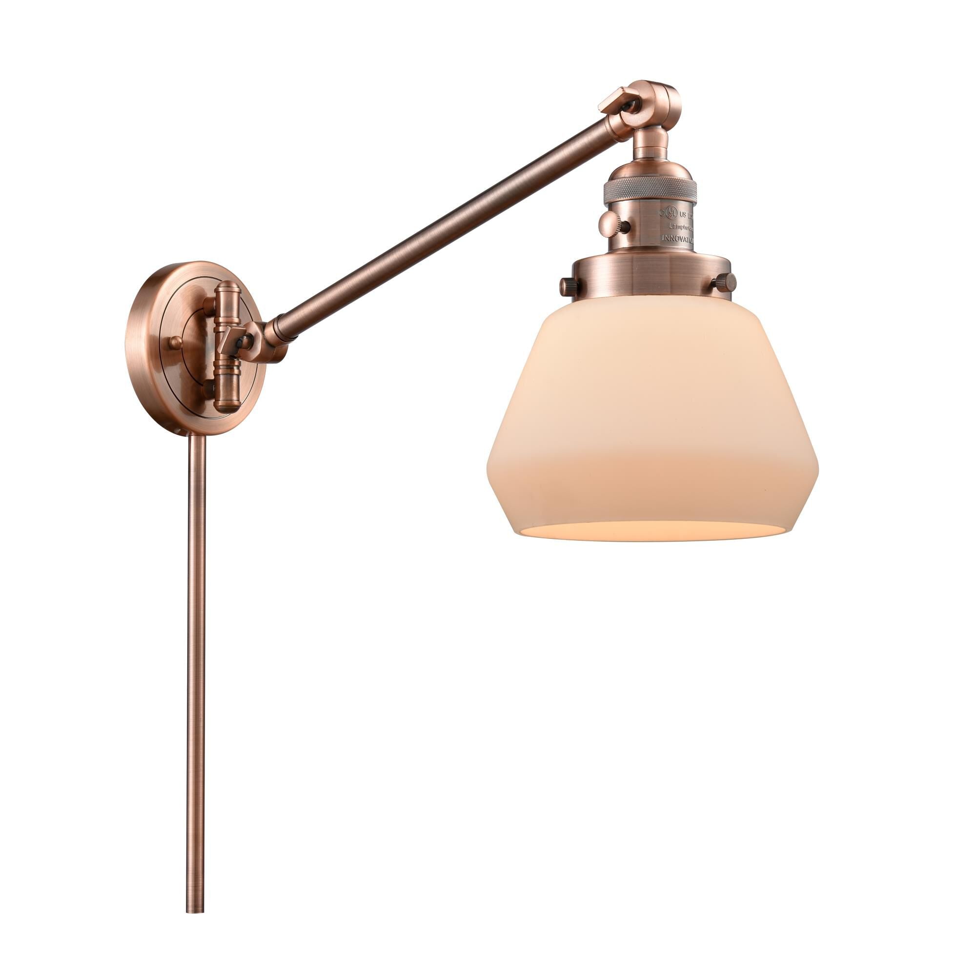 Innovations Lighting Bruno Marashlian Fulton Wall Swing Lamp Fulton - 237-AC-G171 - Restoration-Vintage