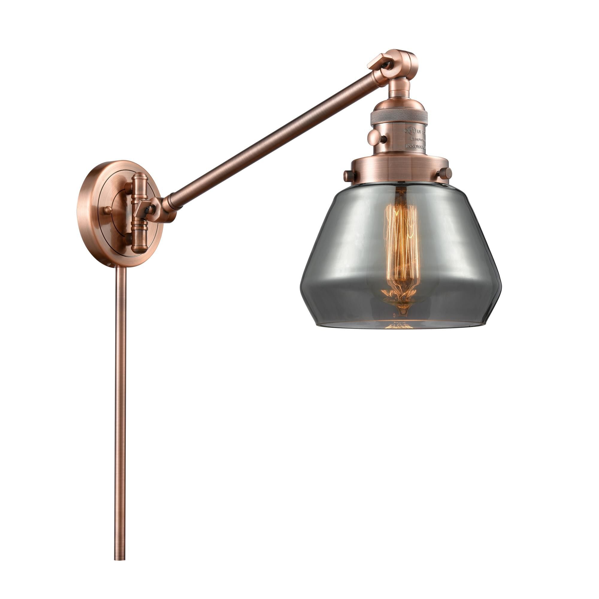 Innovations Lighting Bruno Marashlian Fulton Wall Swing Lamp Fulton - 237-AC-G173 - Restoration-Vintage