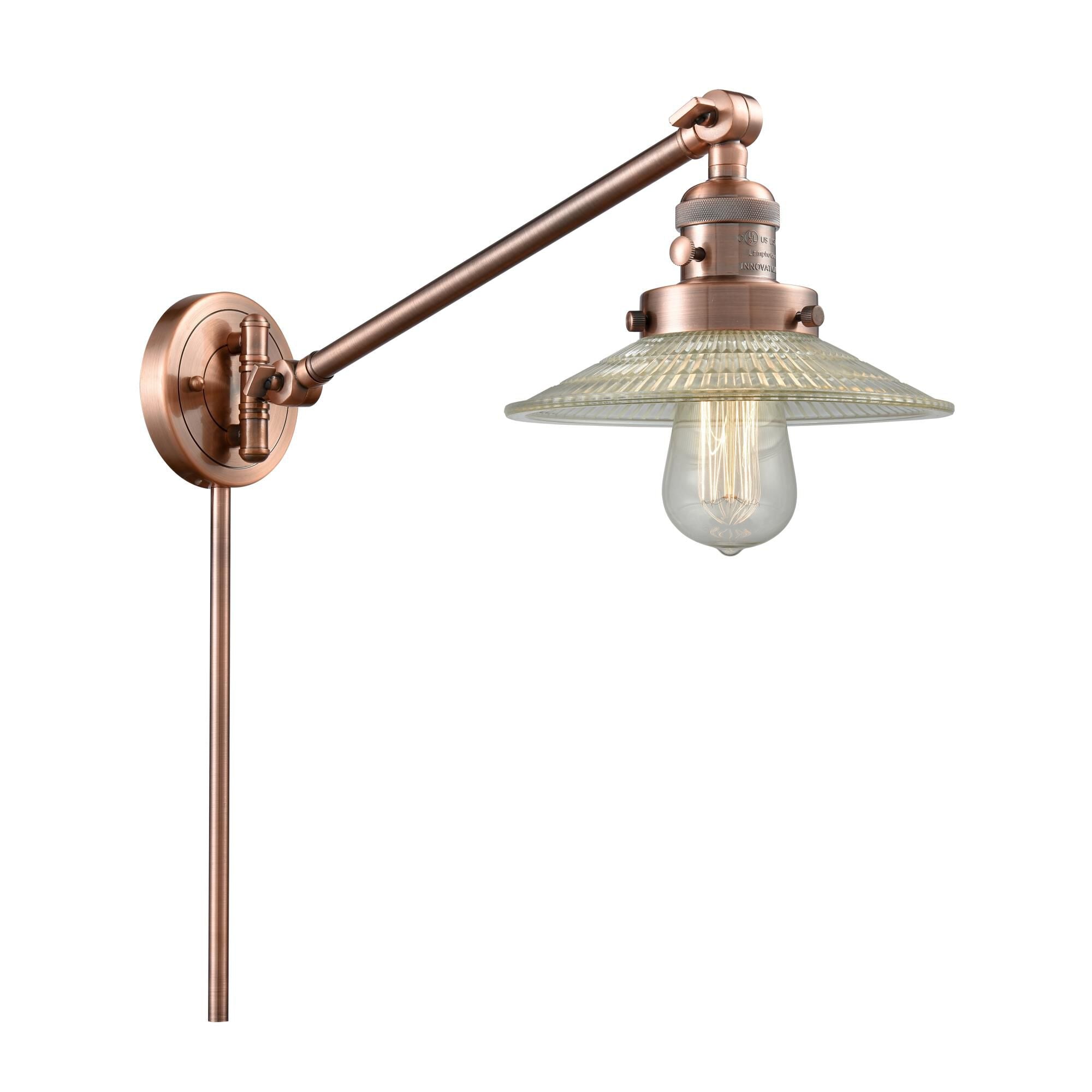Innovations Lighting Bruno Marashlian Halophane Wall Swing Lamp Halophane - 237-AC-G2 - Restoration-Vintage