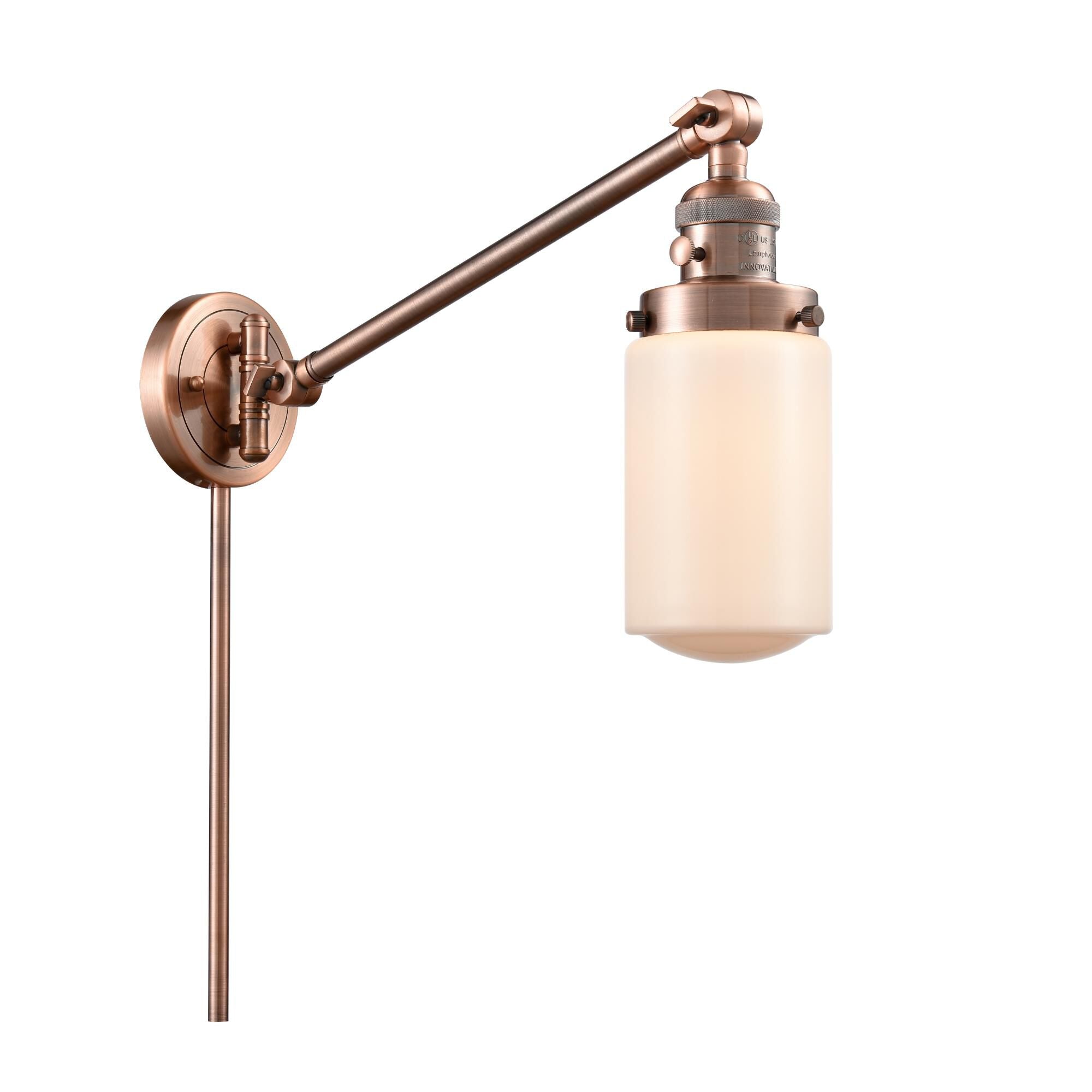Innovations Lighting Bruno Marashlian Dover Wall Swing Lamp Dover - 237-AC-G311 - Traditional