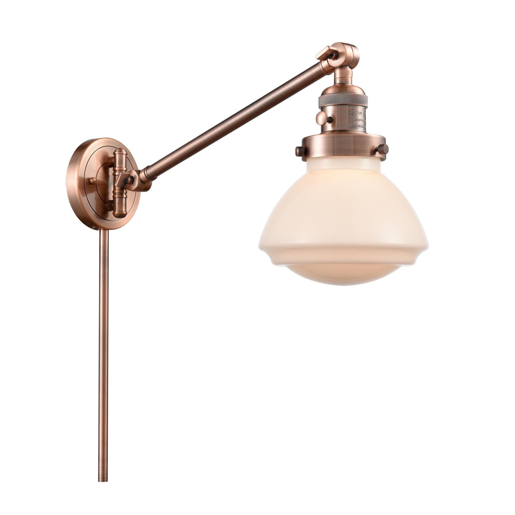 Innovations Lighting Bruno Marashlian Olean Wall Swing Lamp Olean - 237-AC-G321 - Traditional