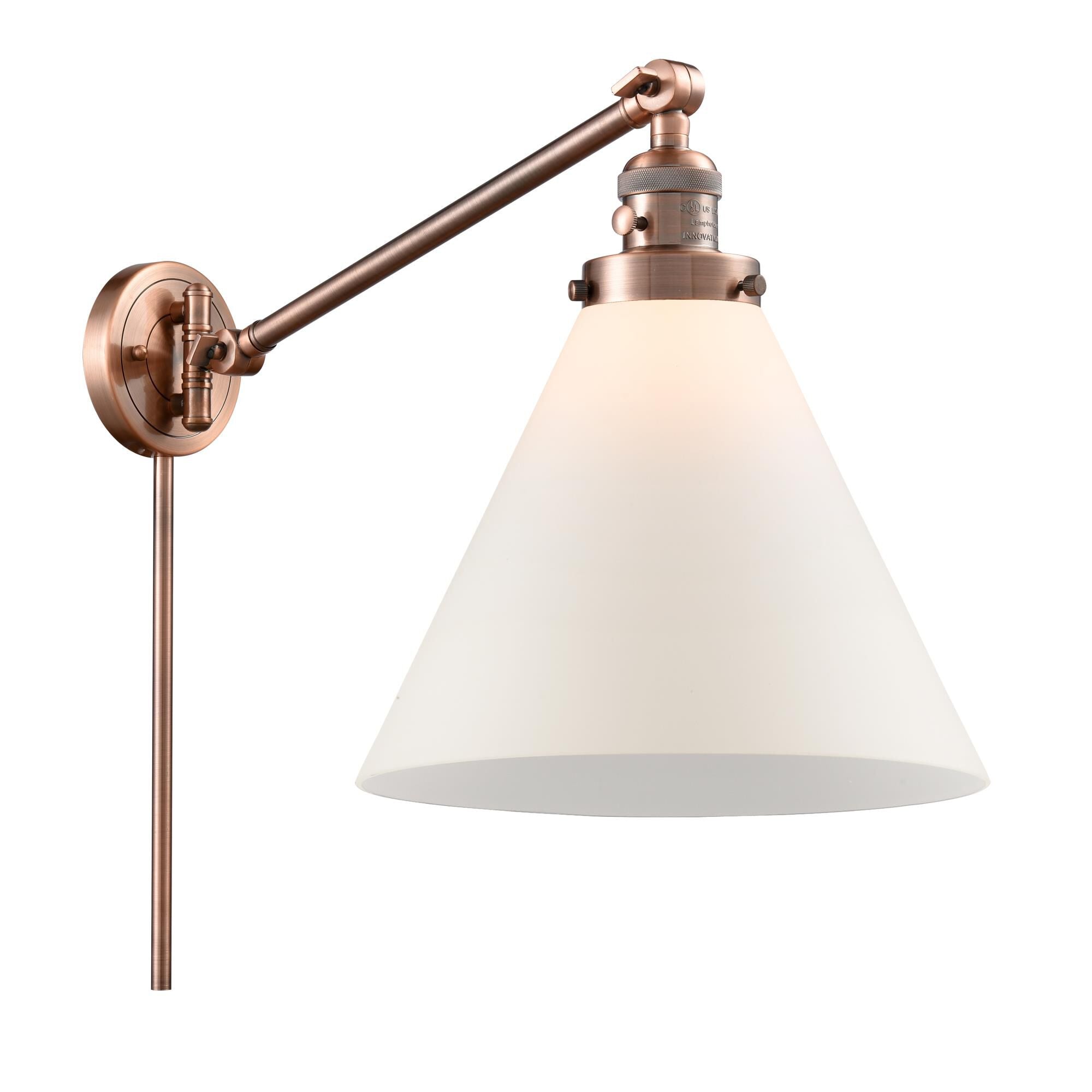 Innovations Lighting Bruno Marashlian Cone Wall Swing Lamp Cone - 237-AC-G41-L - Transitional