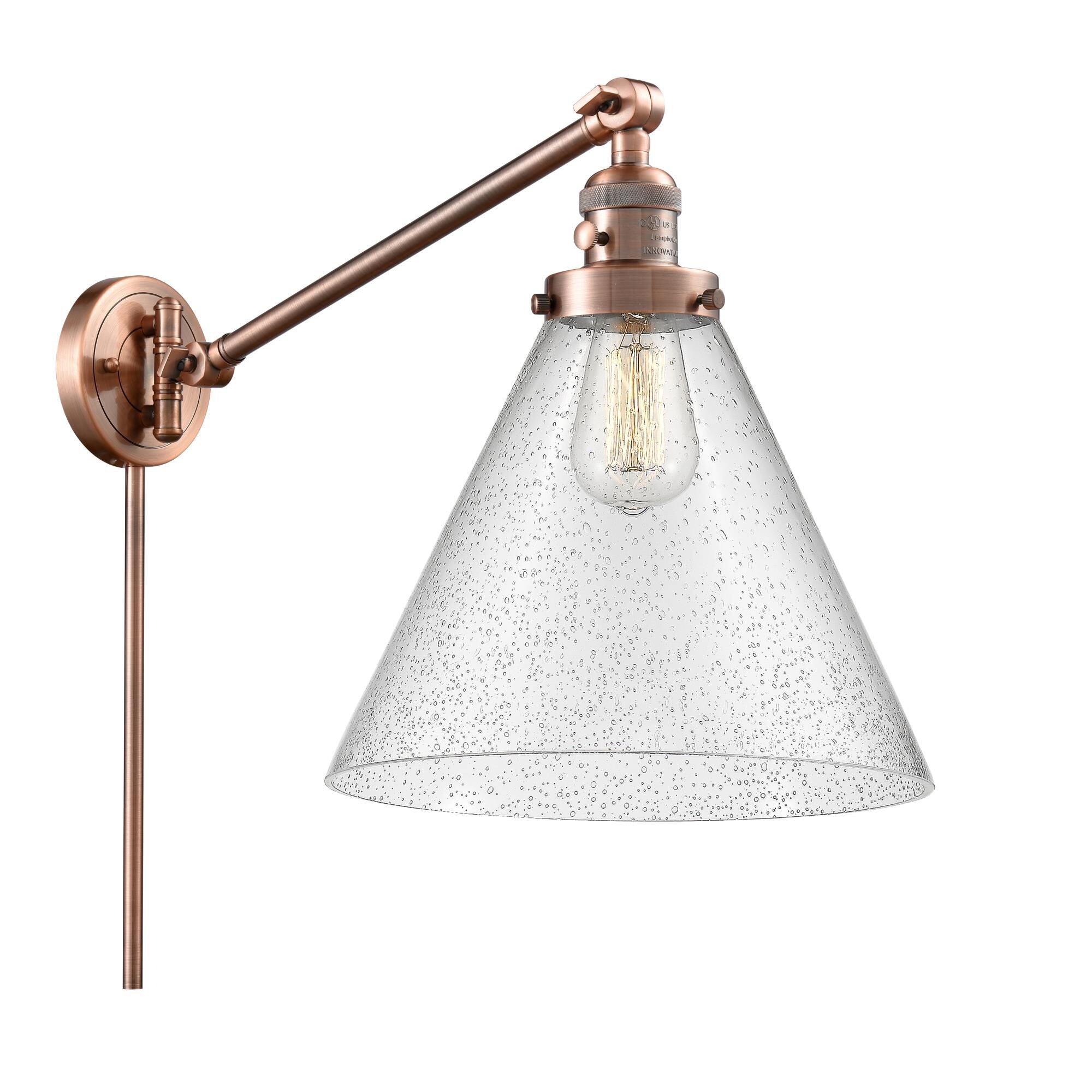 Innovations Lighting Bruno Marashlian Cone Wall Swing Lamp Cone - 237-AC-G44-L - Transitional