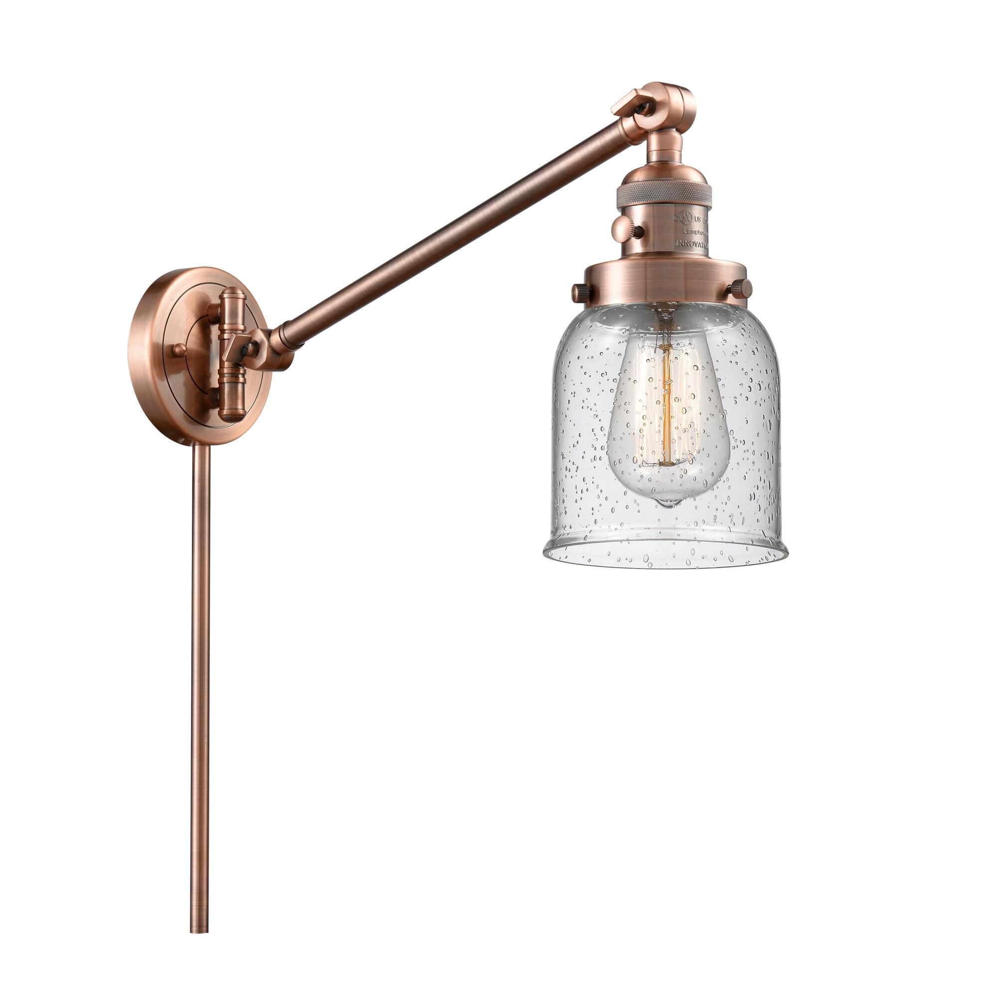 Innovations Lighting Bruno Marashlian Small Bell Wall Swing Lamp Small Bell - 237-AC-G54 - Restoration-Vintage