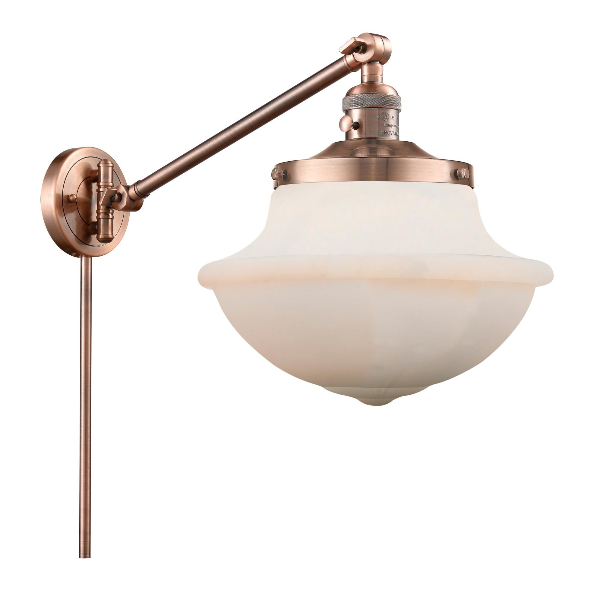 Innovations Lighting Bruno Marashlian Oxford Wall Swing Lamp Oxford - 237-AC-G541 - Traditional