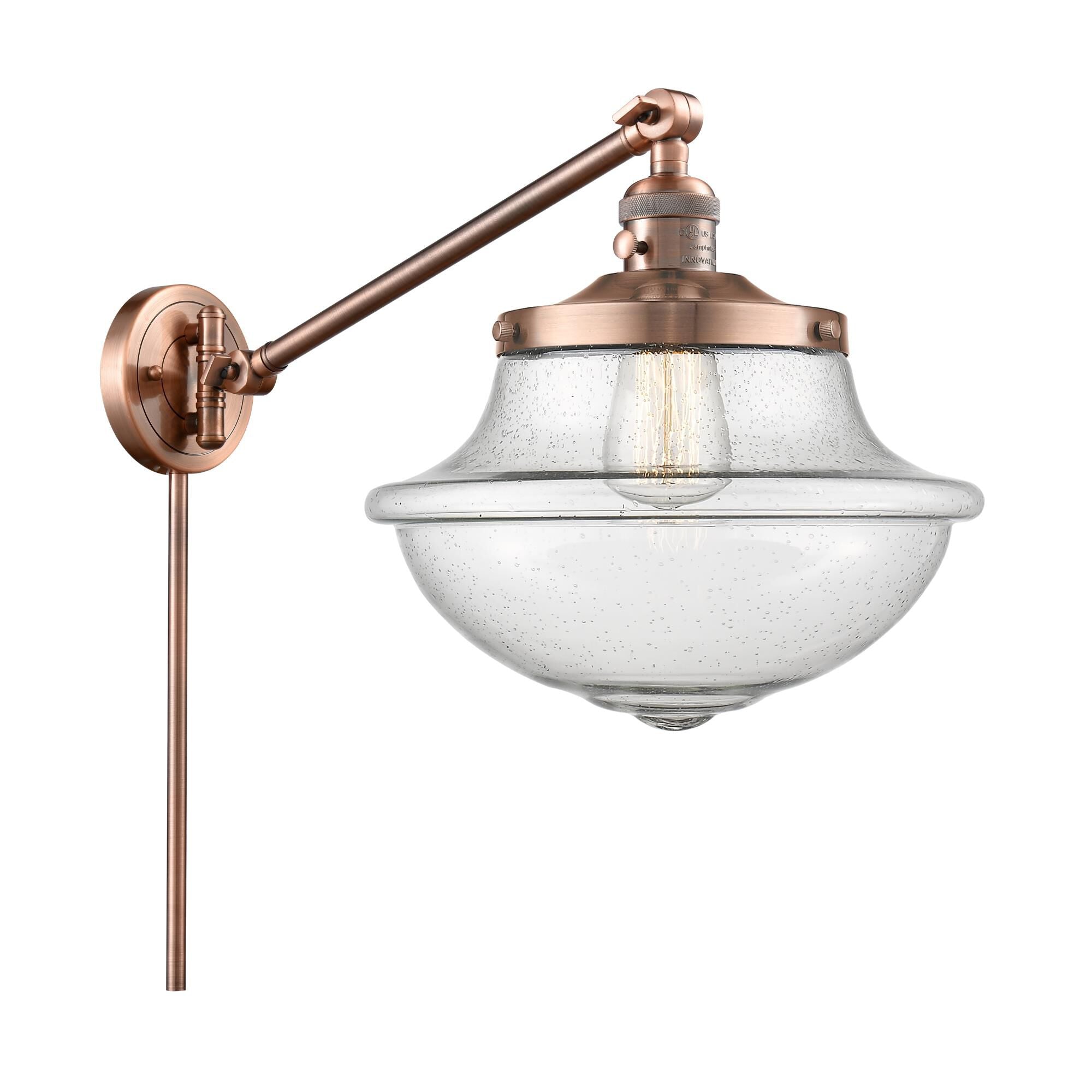 Innovations Lighting Bruno Marashlian Oxford Wall Swing Lamp Oxford - 237-AC-G544 - Traditional