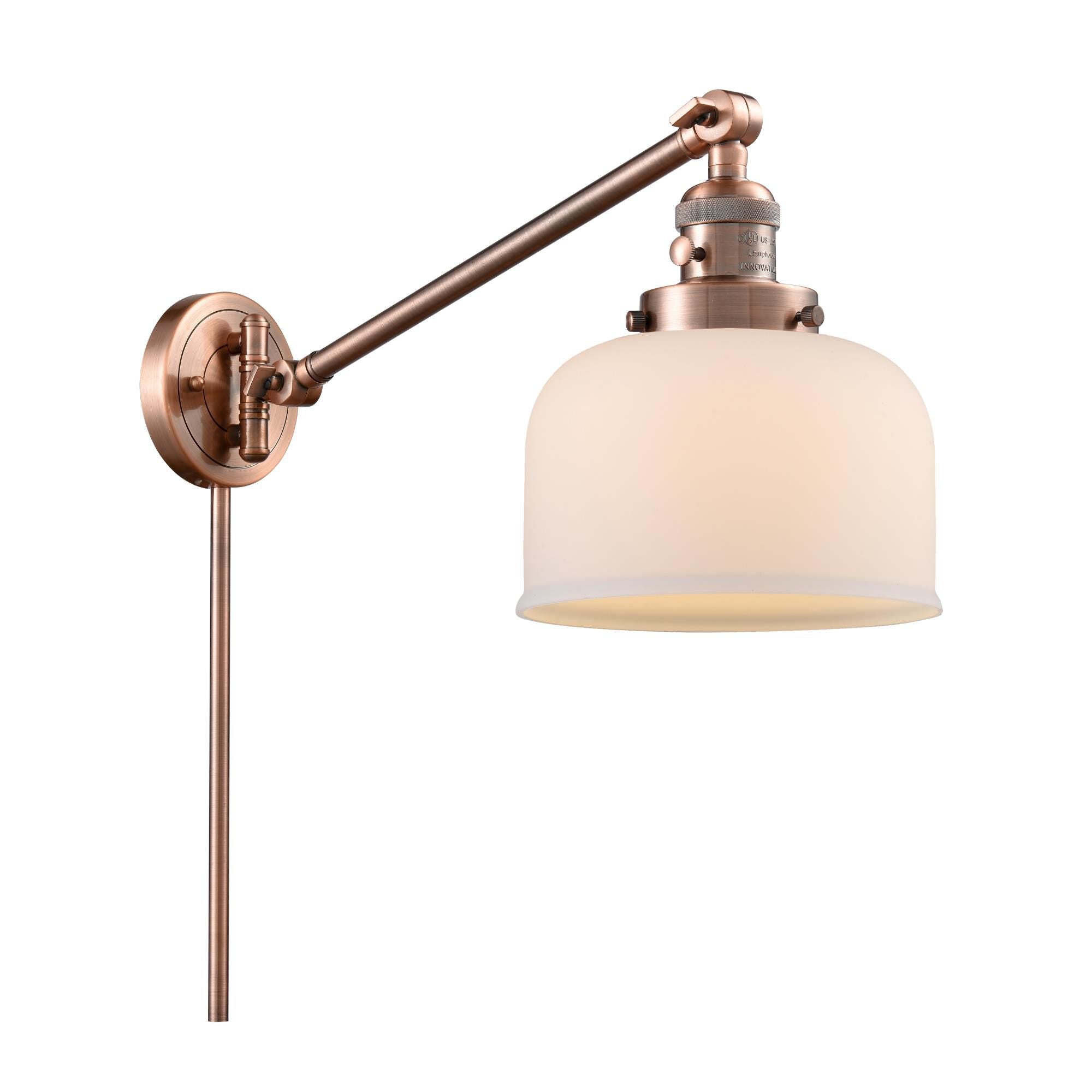 Innovations Lighting Bruno Marashlian Large Bell Wall Swing Lamp Large Bell - 237-AC-G71 - Restoration-Vintage