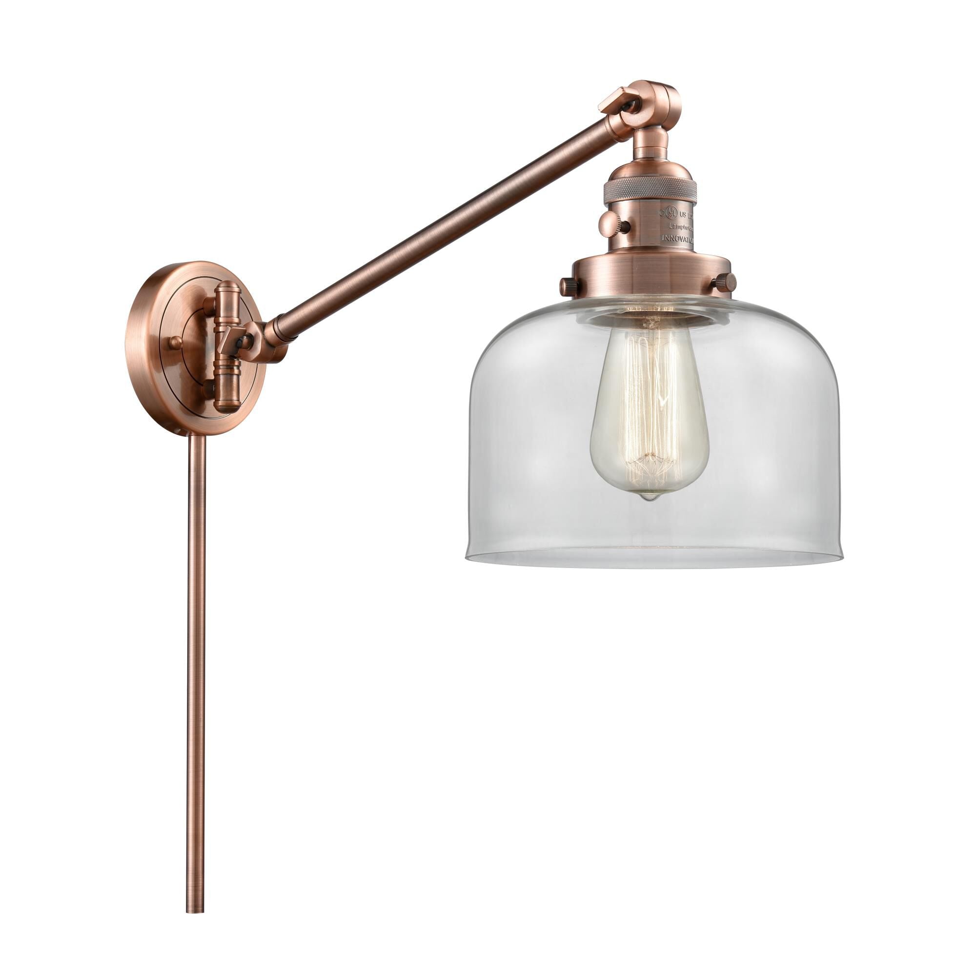 Innovations Lighting Bruno Marashlian Large Bell Wall Swing Lamp Large Bell - 237-AC-G72 - Restoration-Vintage