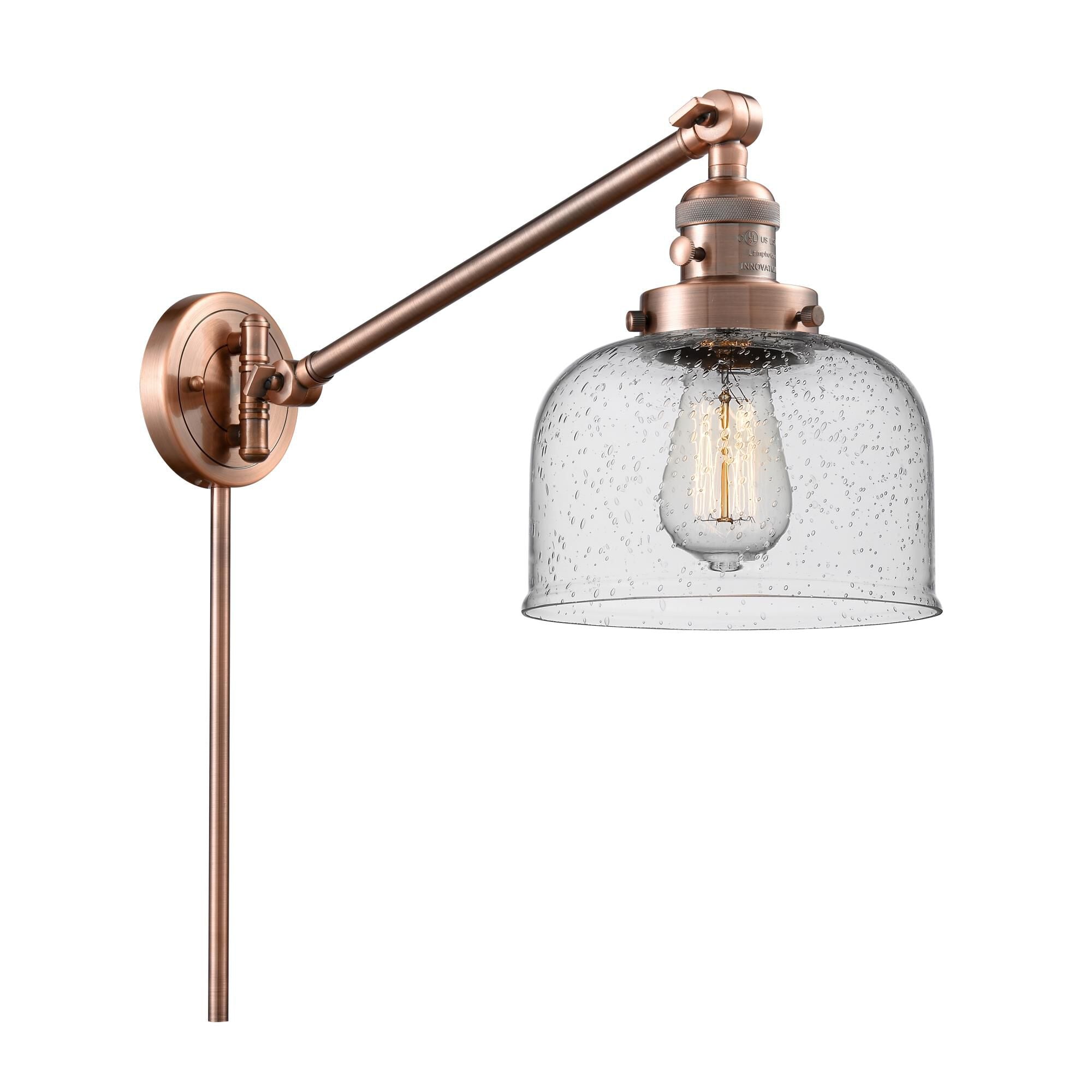 Innovations Lighting Bruno Marashlian Large Bell Wall Swing Lamp Large Bell - 237-AC-G74 - Restoration-Vintage