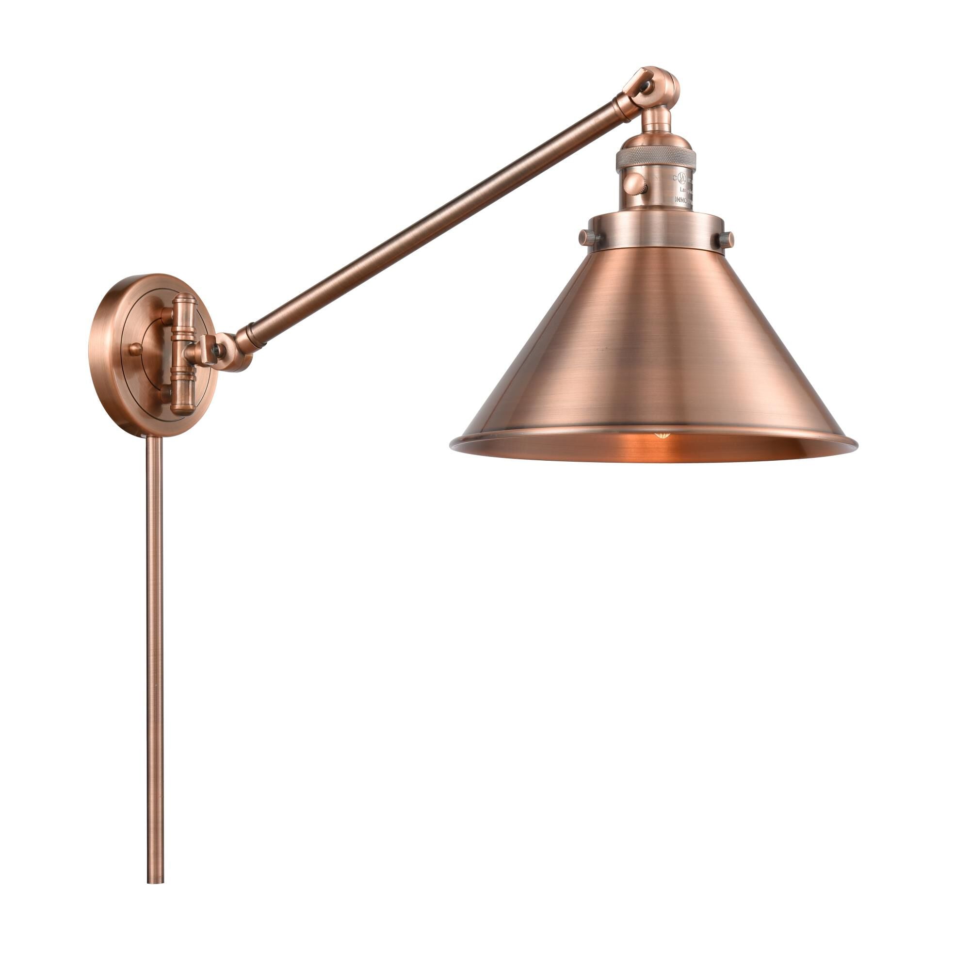 Innovations Lighting Bruno Marashlian Briarcliff Wall Swing Lamp Briarcliff - 237-AC-M10-AC - Restoration-Vintage