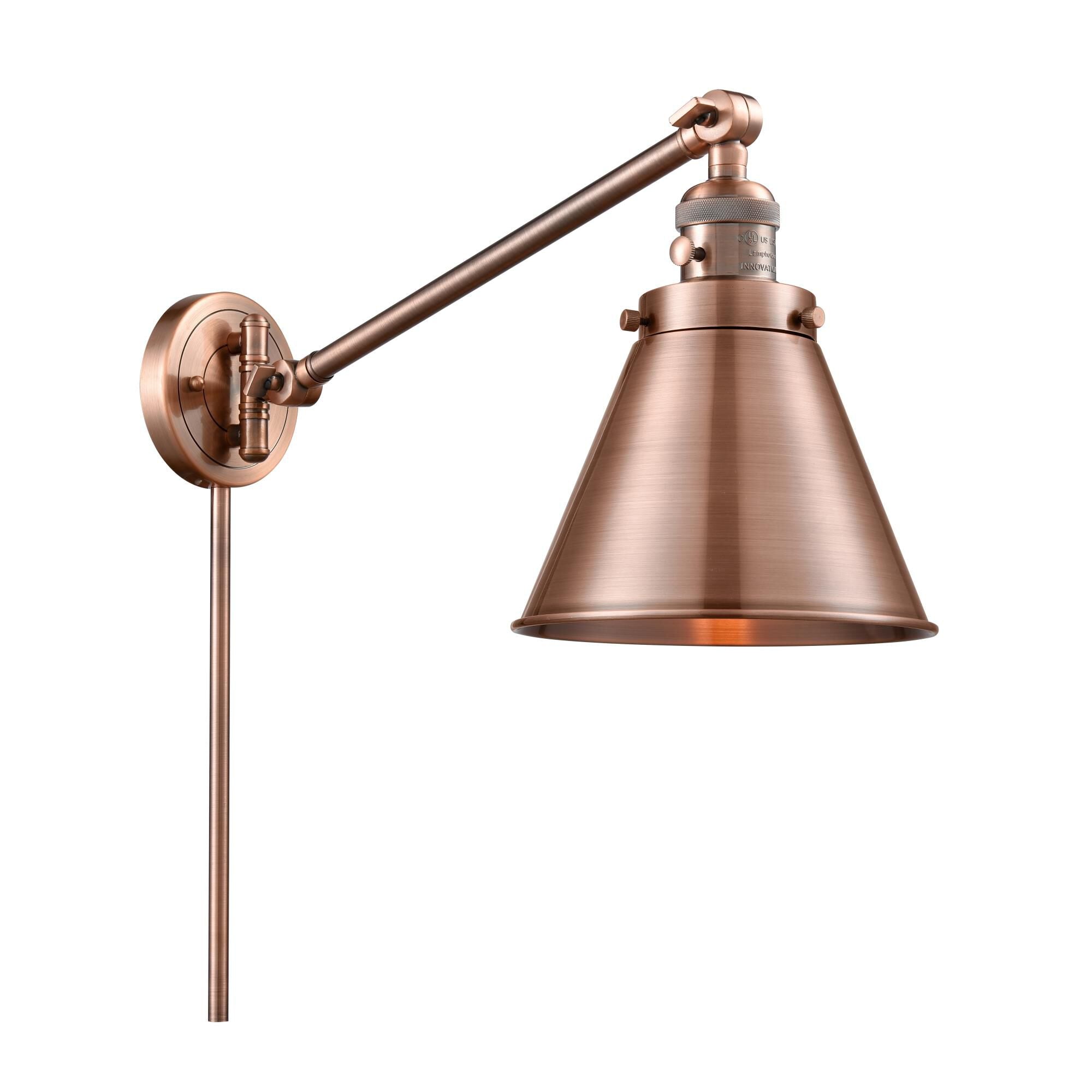 Innovations Lighting Bruno Marashlian Appalachian Wall Swing Lamp Appalachian - 237-AC-M13-AC - Restoration-Vintage