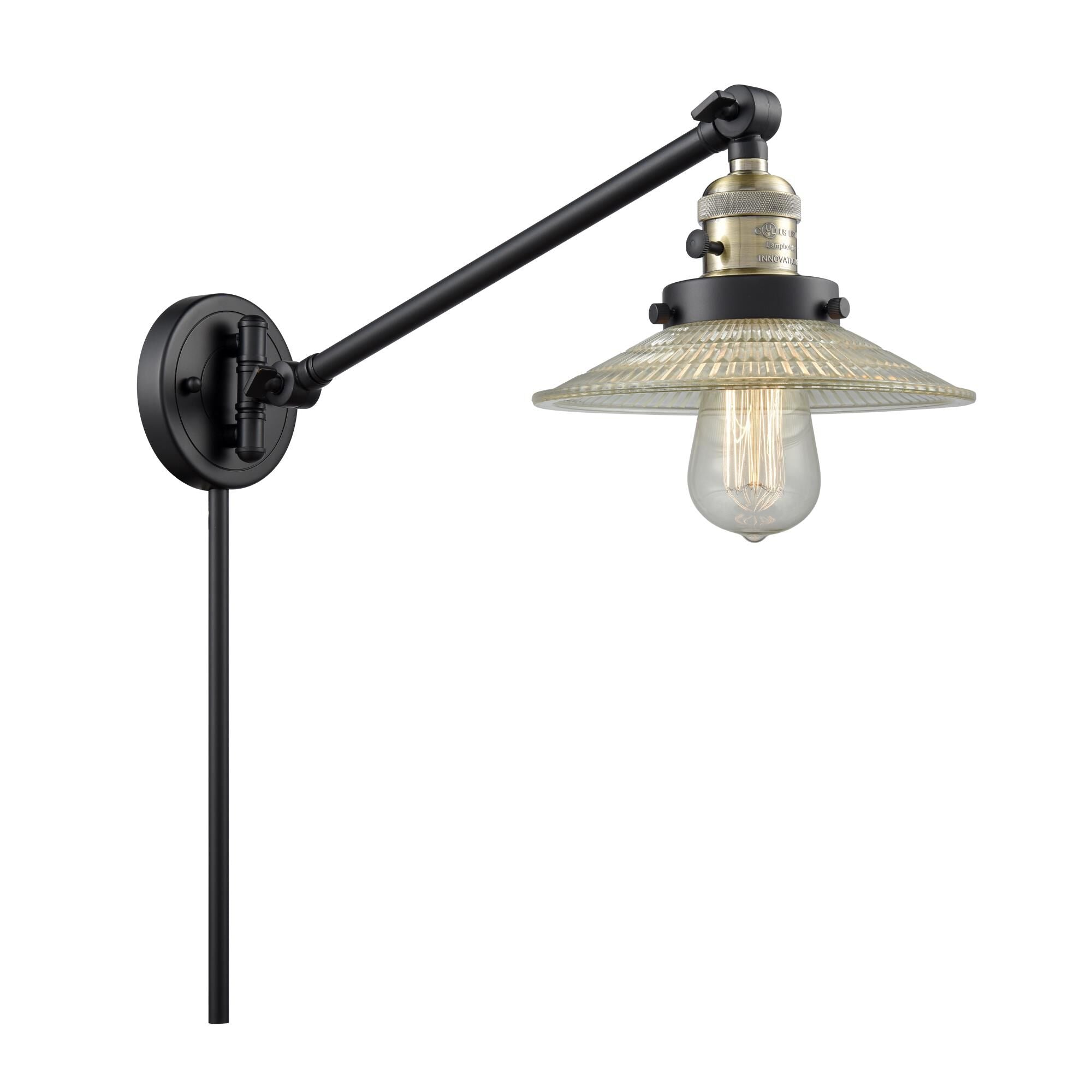 Innovations Lighting Bruno Marashlian Halophane Wall Swing Lamp Halophane - 237-BAB-G2 - Restoration-Vintage
