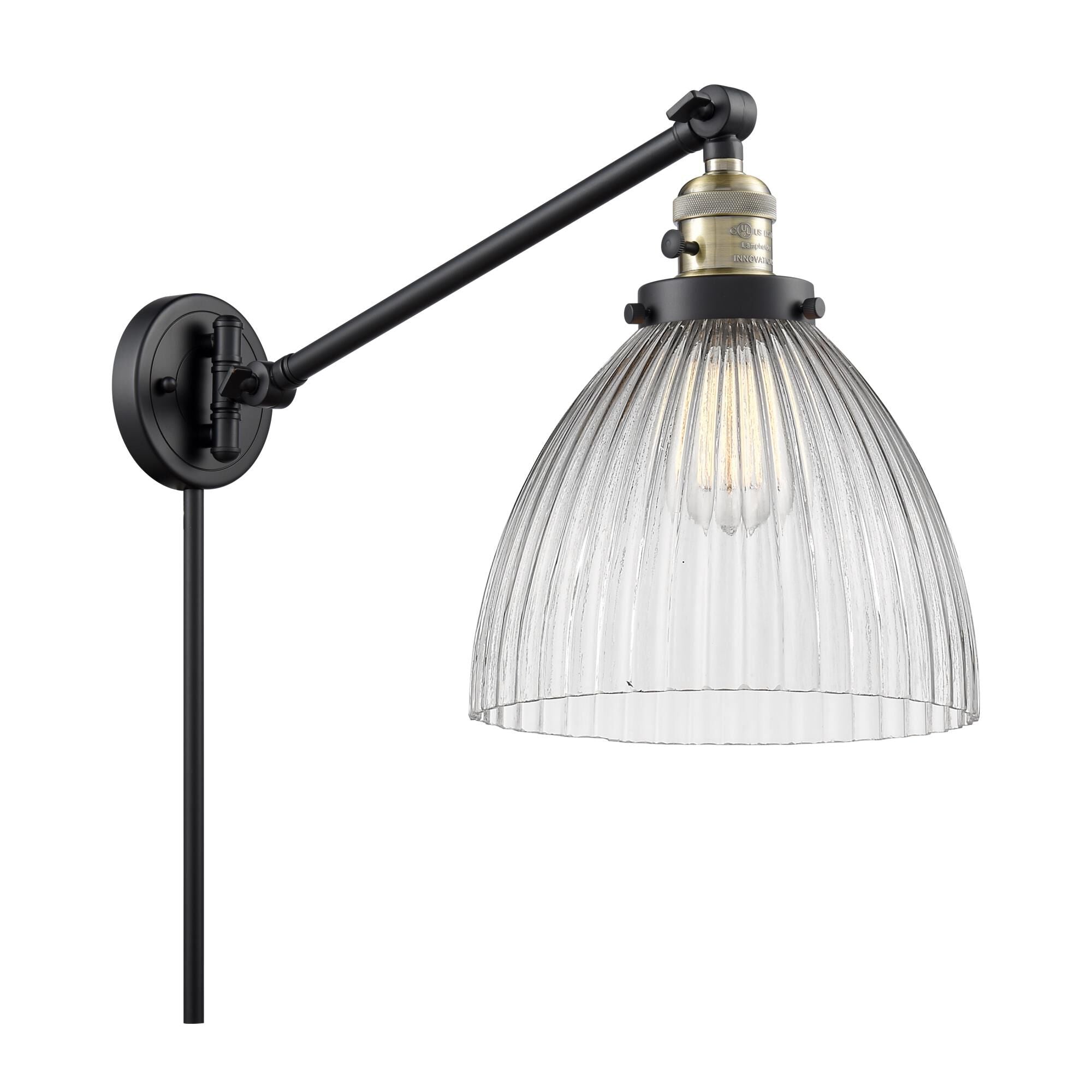 Innovations Lighting Bruno Marashlian Seneca Falls Wall Swing Lamp Seneca Falls - 237-BAB-G222 - Restoration-Vintage