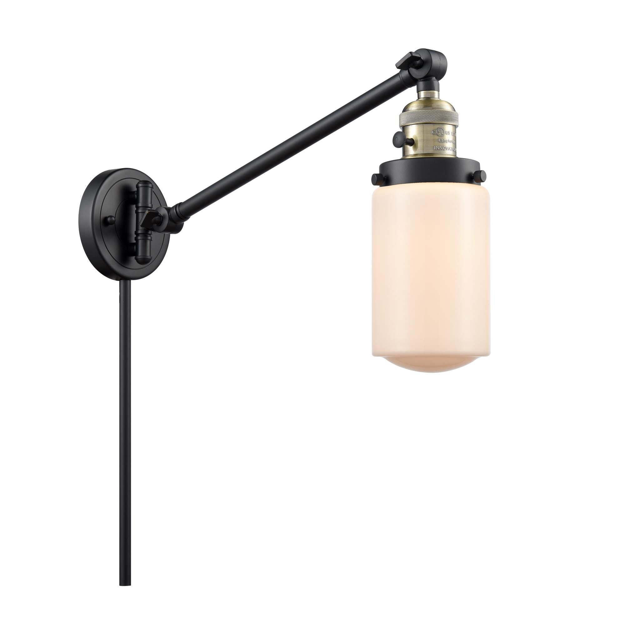 Innovations Lighting Bruno Marashlian Dover Wall Swing Lamp Dover - 237-BAB-G311 - Traditional