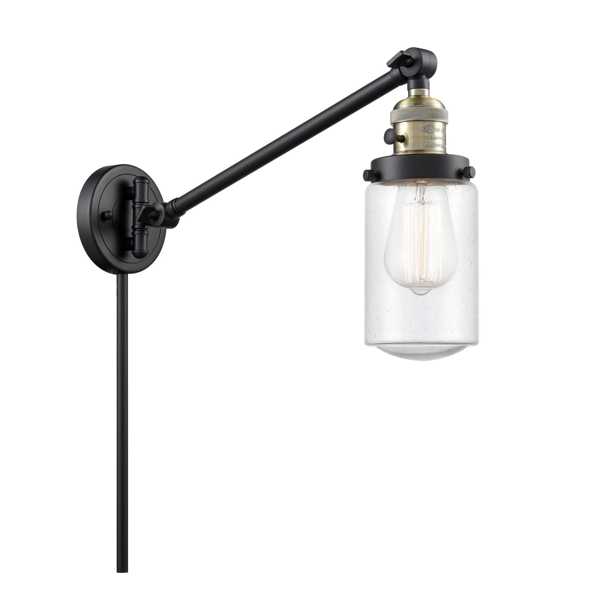 Innovations Lighting Bruno Marashlian Dover Wall Swing Lamp Dover - 237-BAB-G314 - Traditional